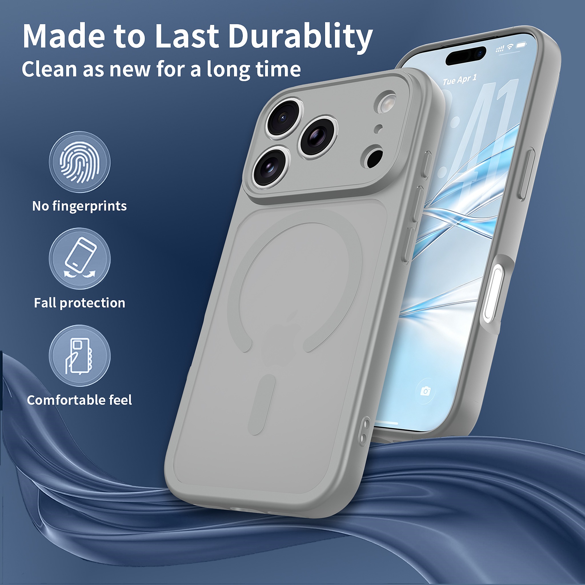 SendaFit Precise-Cutout Matte Skin-Feel MagSafe Case for iPhone 18 Pro detail 17