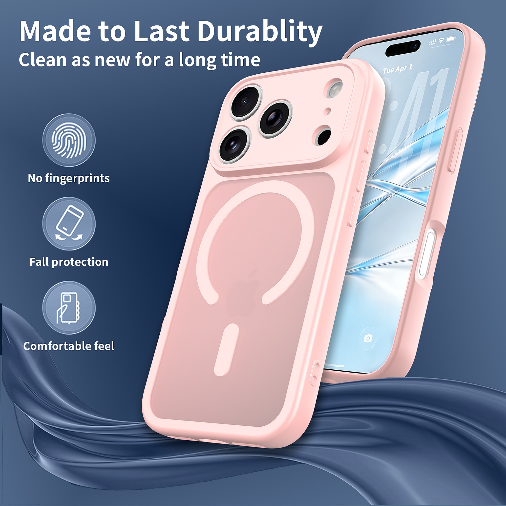 SendaFit Precise-Cutout Matte Skin-Feel MagSafe Case for iPhone 18 Pro detail 18
