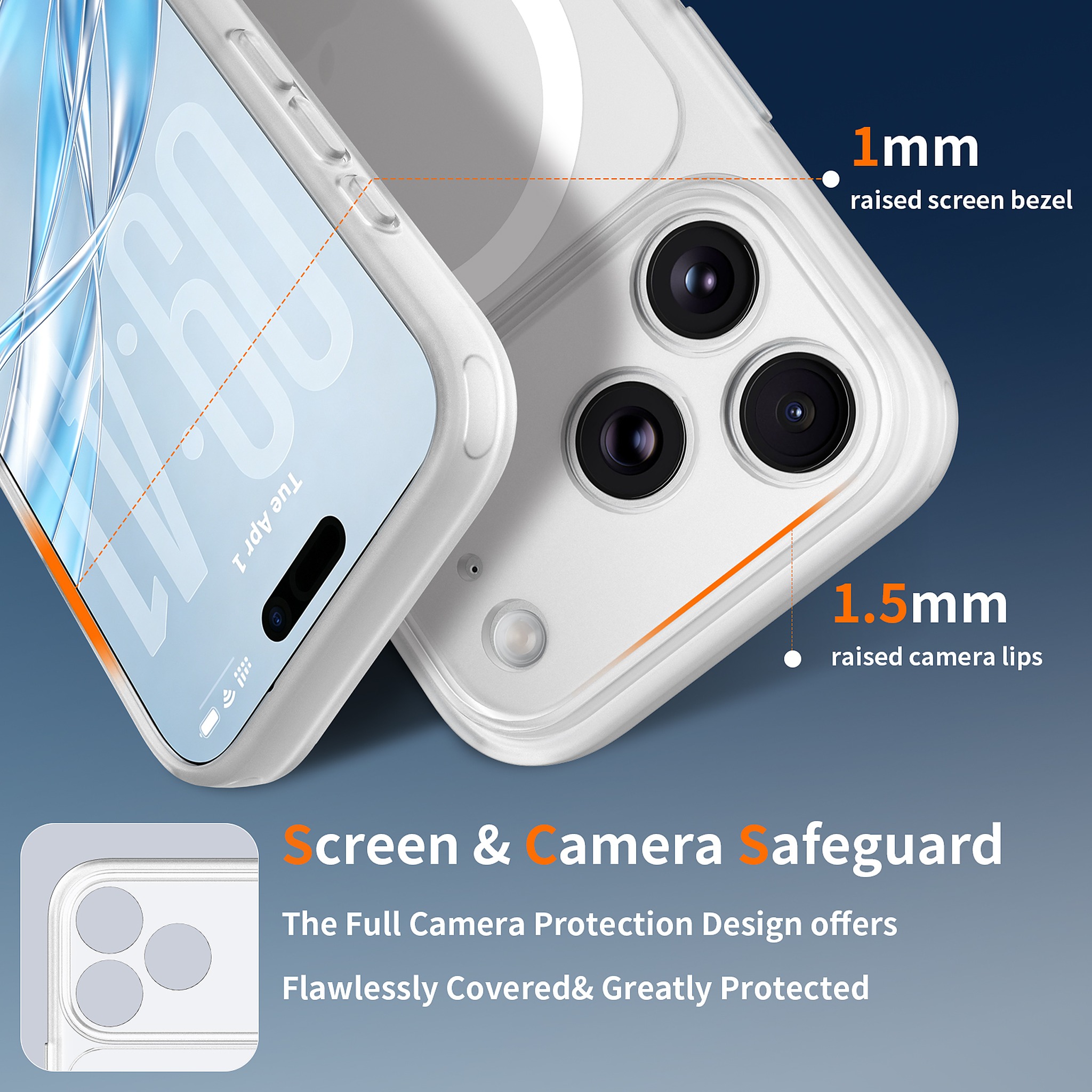 SendaFit Precise-Cutout Matte Skin-Feel MagSafe Case for iPhone 18 Pro detail 2