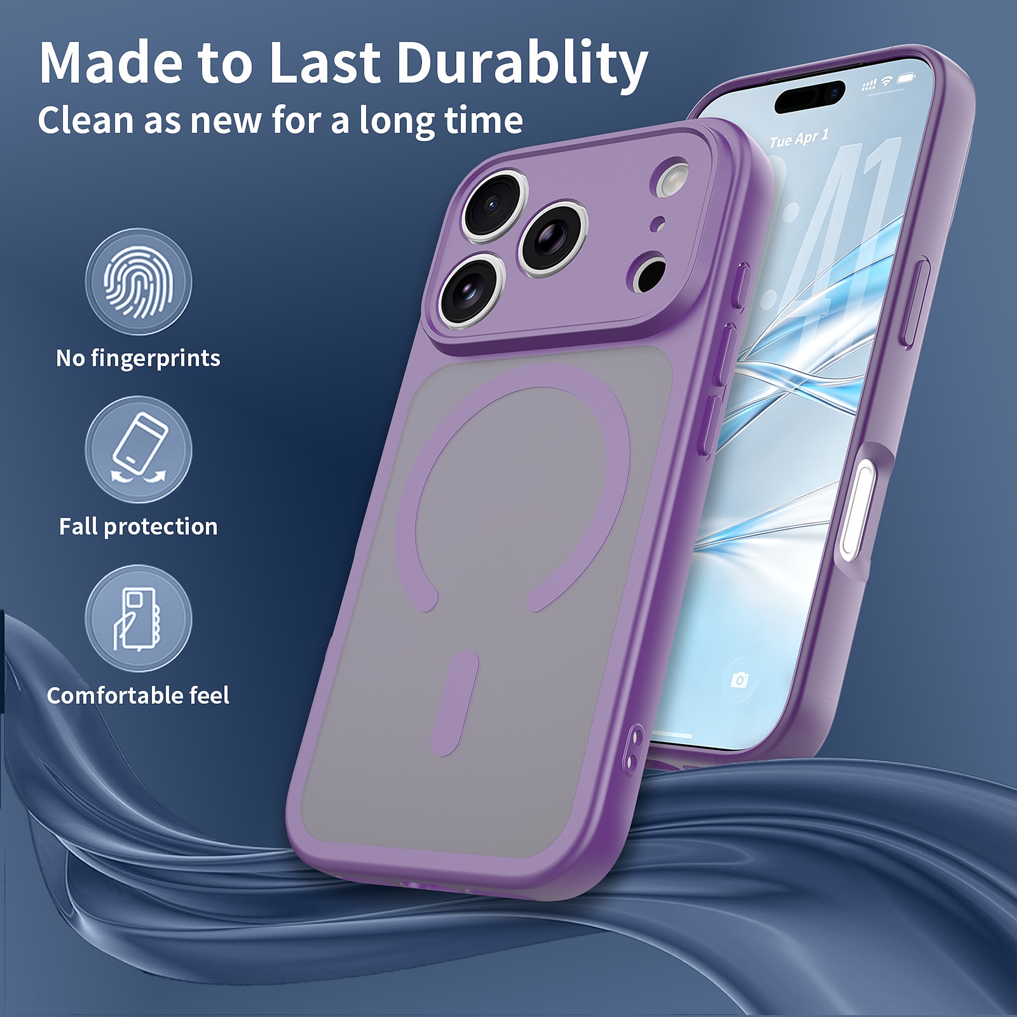 SendaFit Precise-Cutout Matte Skin-Feel MagSafe Case for iPhone 18 Pro detail 20