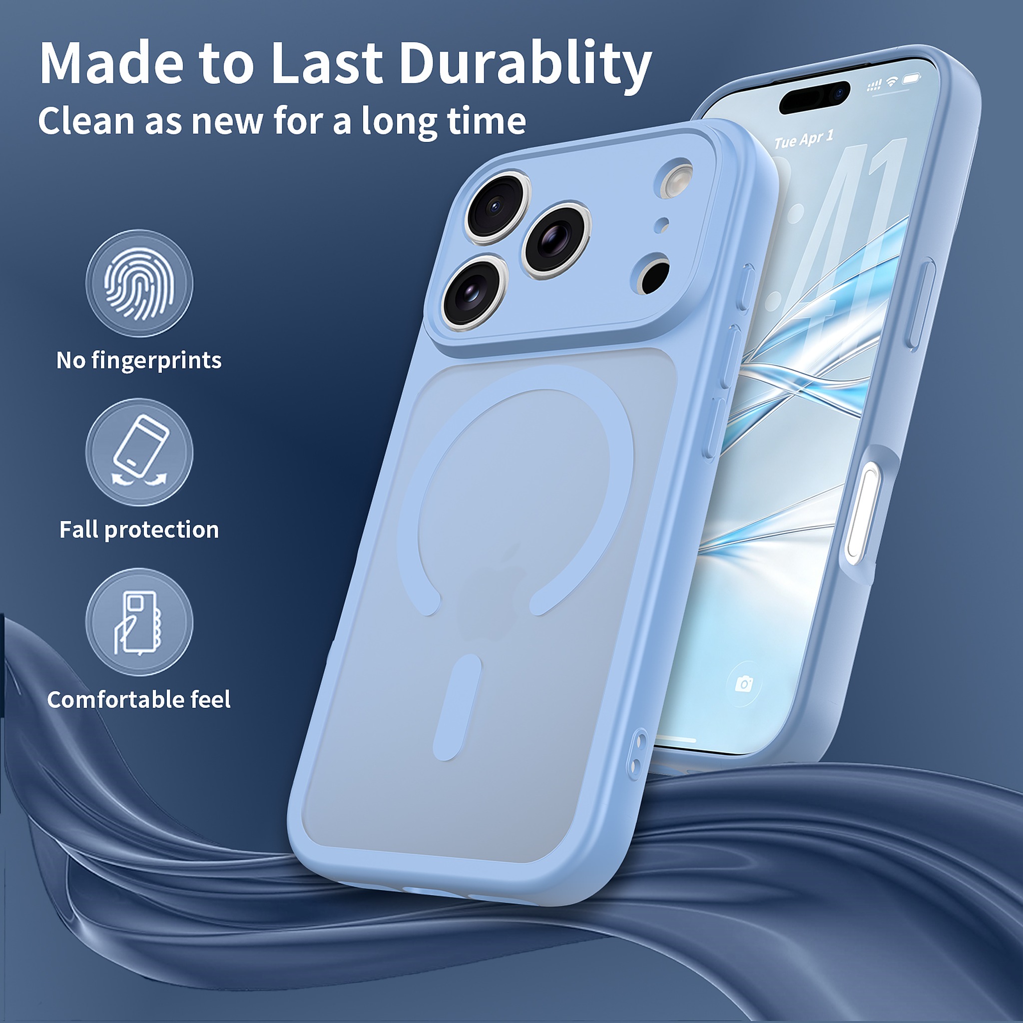 SendaFit Precise-Cutout Matte Skin-Feel MagSafe Case for iPhone 18 Pro detail 21