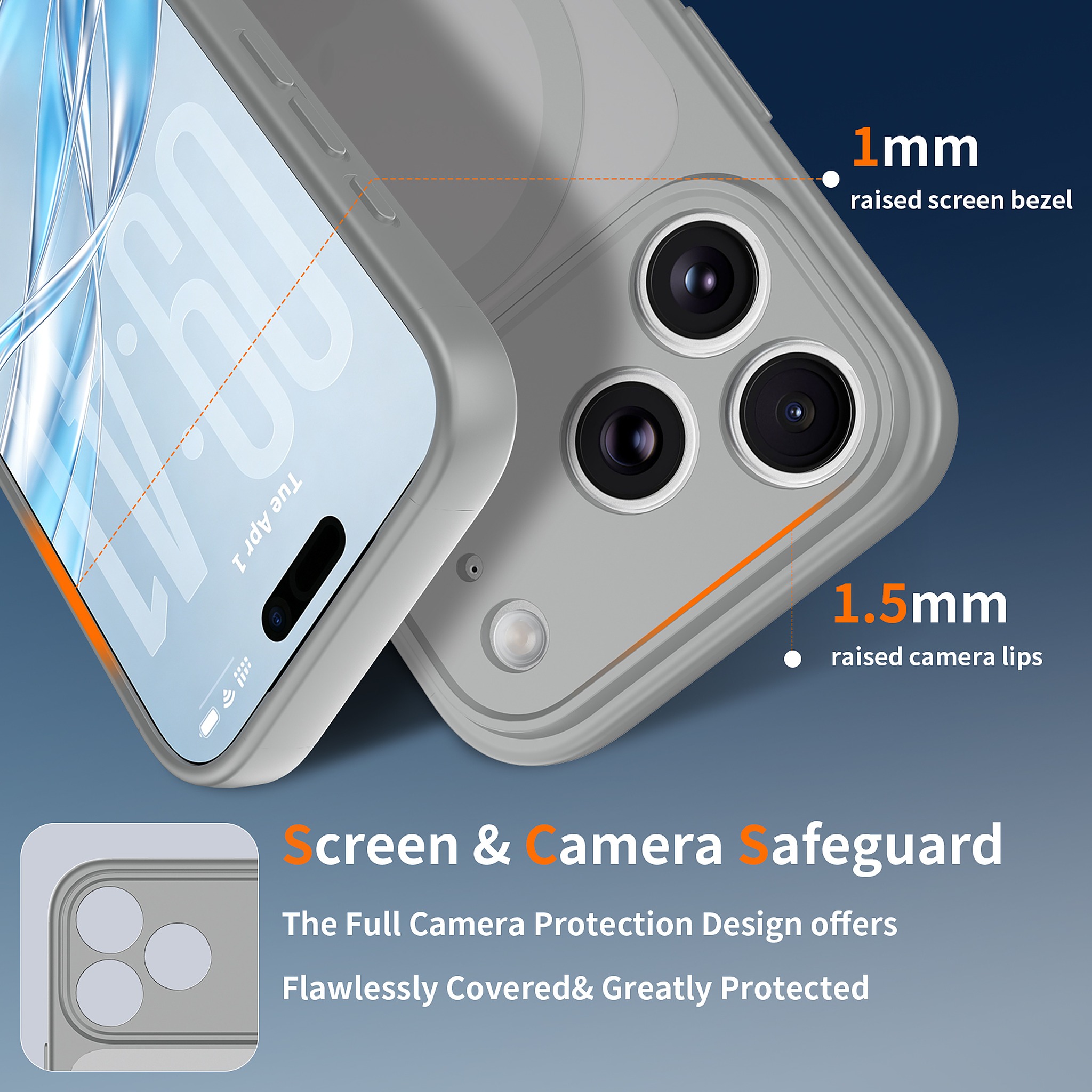 SendaFit Precise-Cutout Matte Skin-Feel MagSafe Case for iPhone 18 Pro detail 22