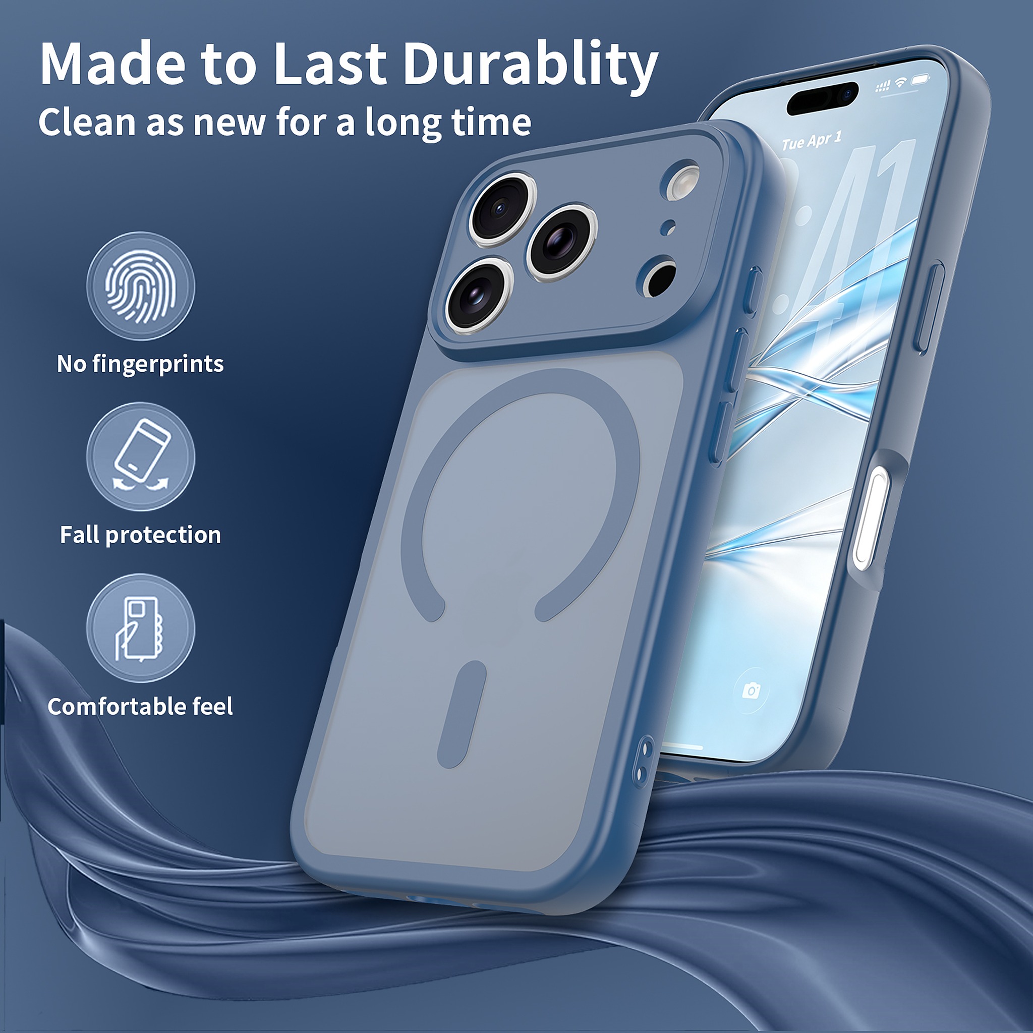 SendaFit Precise-Cutout Matte Skin-Feel MagSafe Case for iPhone 18 Pro detail 23