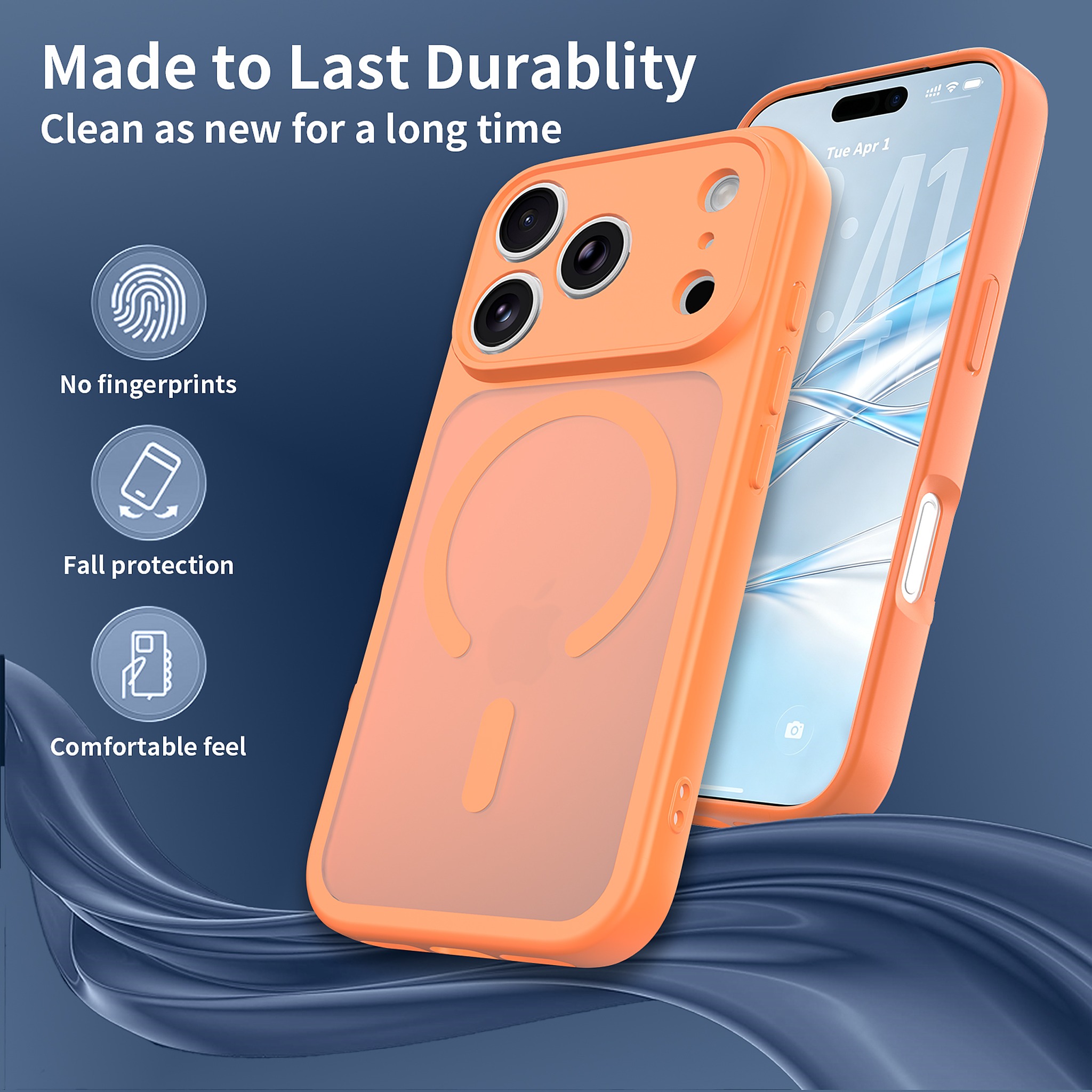 SendaFit Precise-Cutout Matte Skin-Feel MagSafe Case for iPhone 18 Pro detail 25