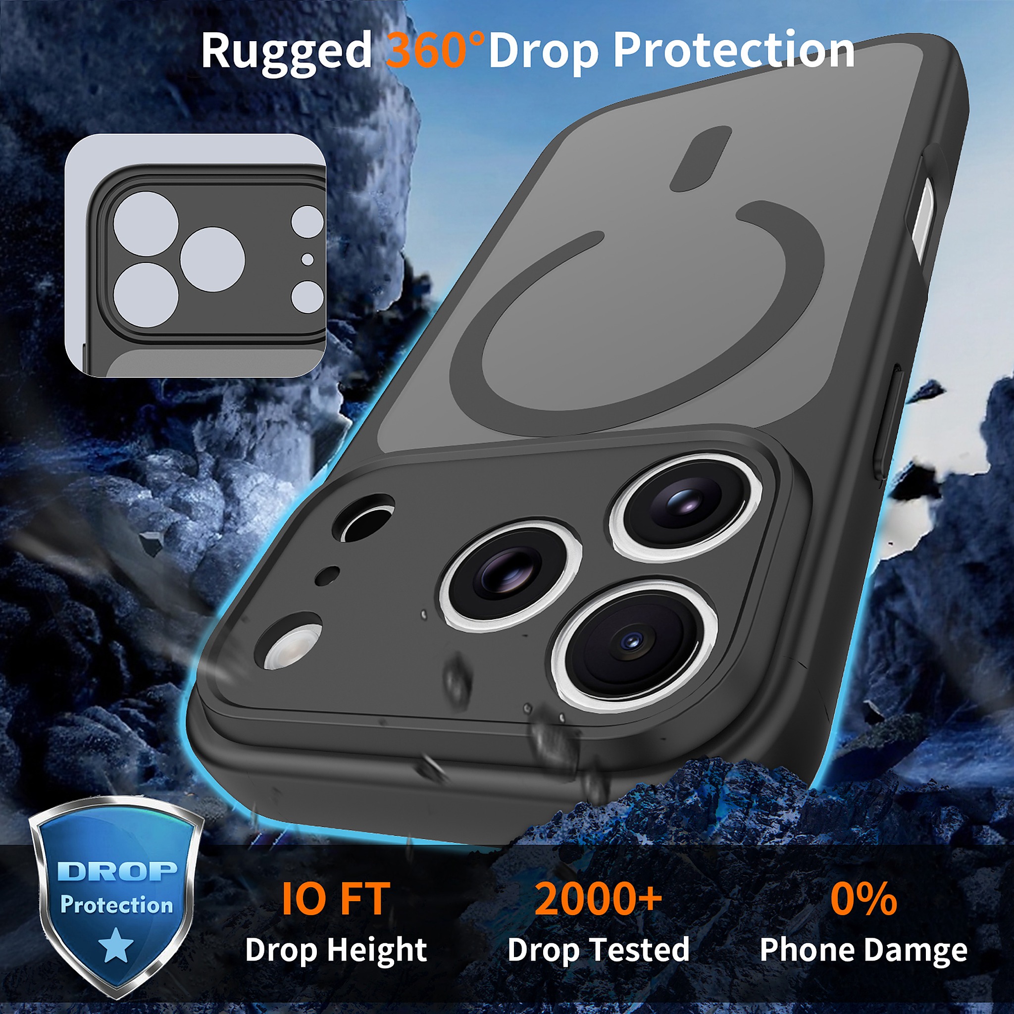 SendaFit Precise-Cutout Matte Skin-Feel MagSafe Case for iPhone 18 Pro detail 4