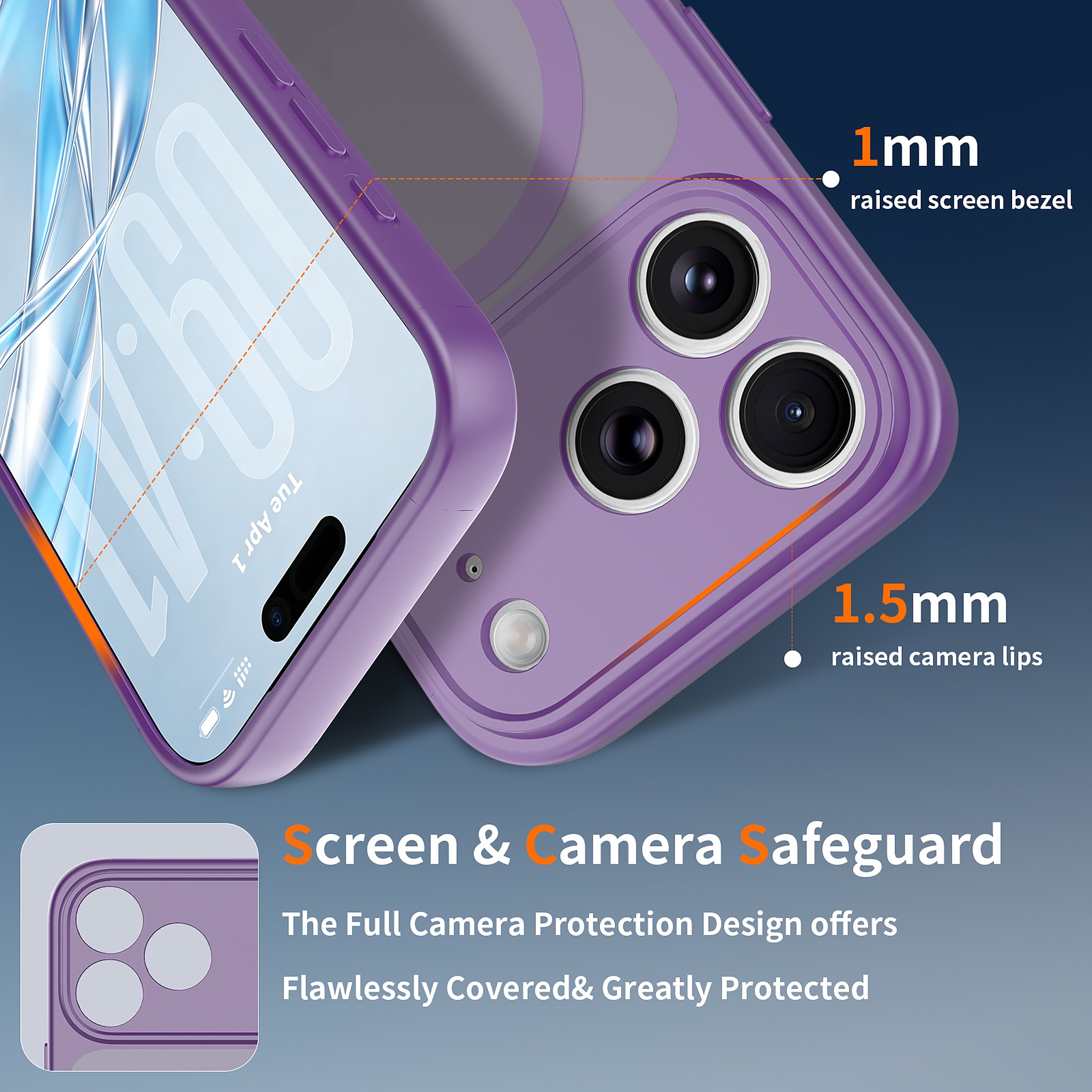 SendaFit Precise-Cutout Matte Skin-Feel MagSafe Case for iPhone 18 Pro detail 41