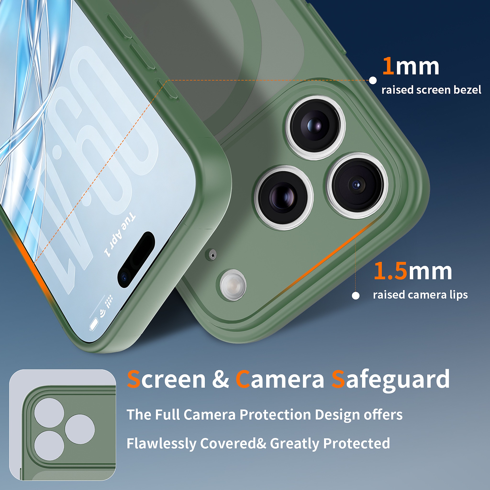 SendaFit Precise-Cutout Matte Skin-Feel MagSafe Case for iPhone 18 Pro detail 44