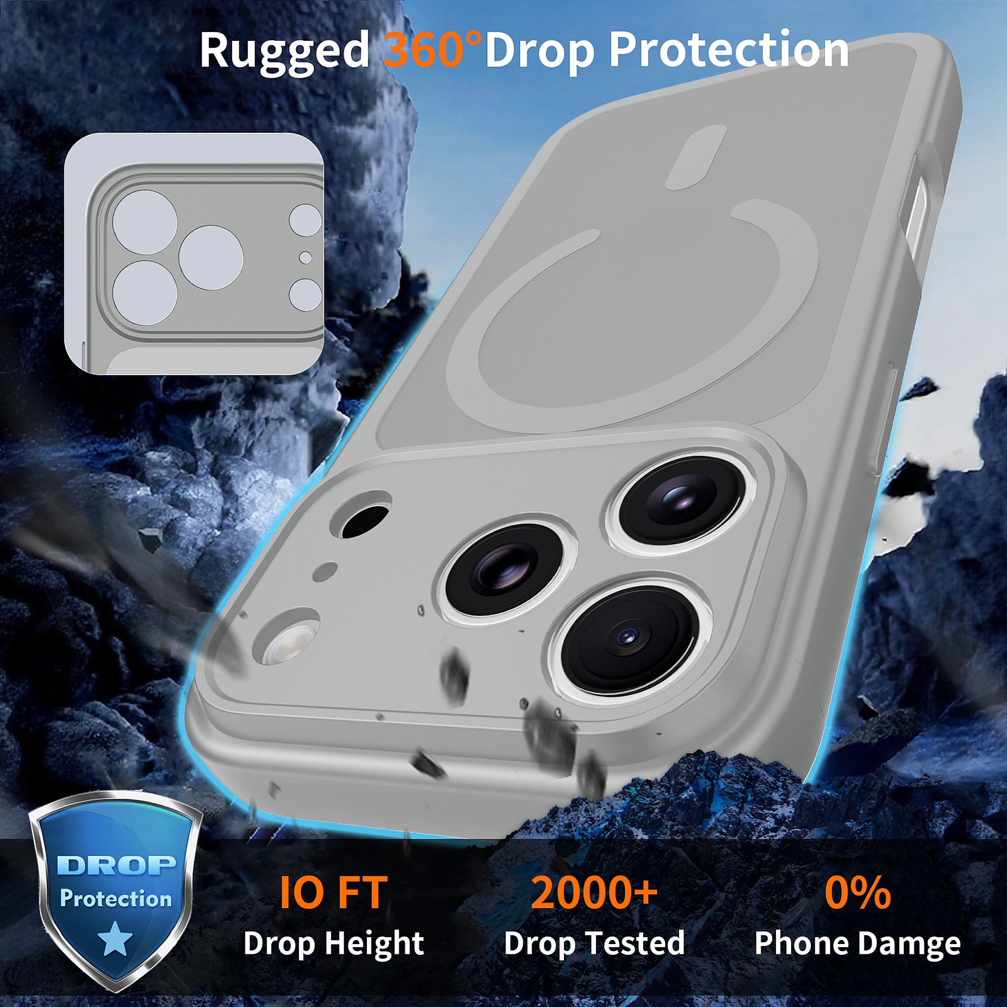 SendaFit Precise-Cutout Matte Skin-Feel MagSafe Case for iPhone 18 Pro detail 5