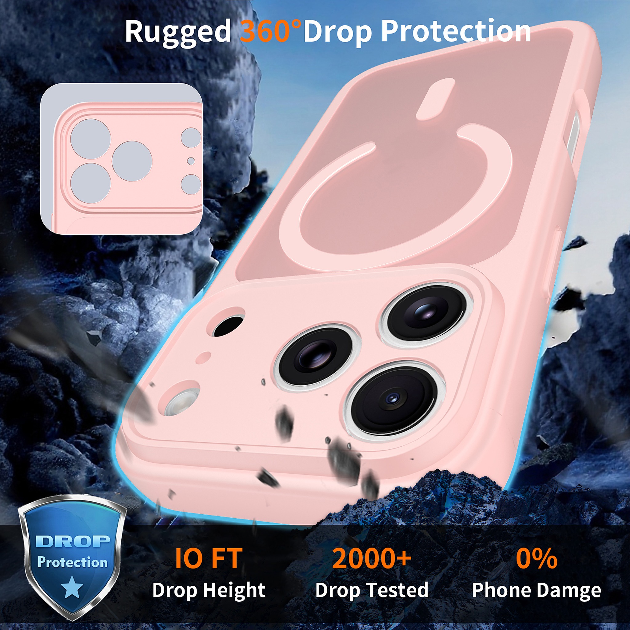SendaFit Precise-Cutout Matte Skin-Feel MagSafe Case for iPhone 18 Pro detail 6