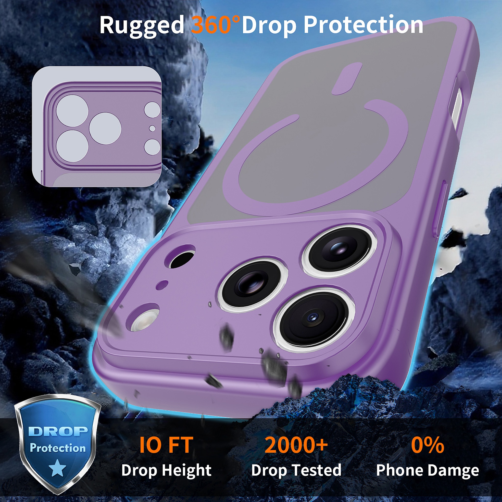 SendaFit Precise-Cutout Matte Skin-Feel MagSafe Case for iPhone 18 Pro detail 8