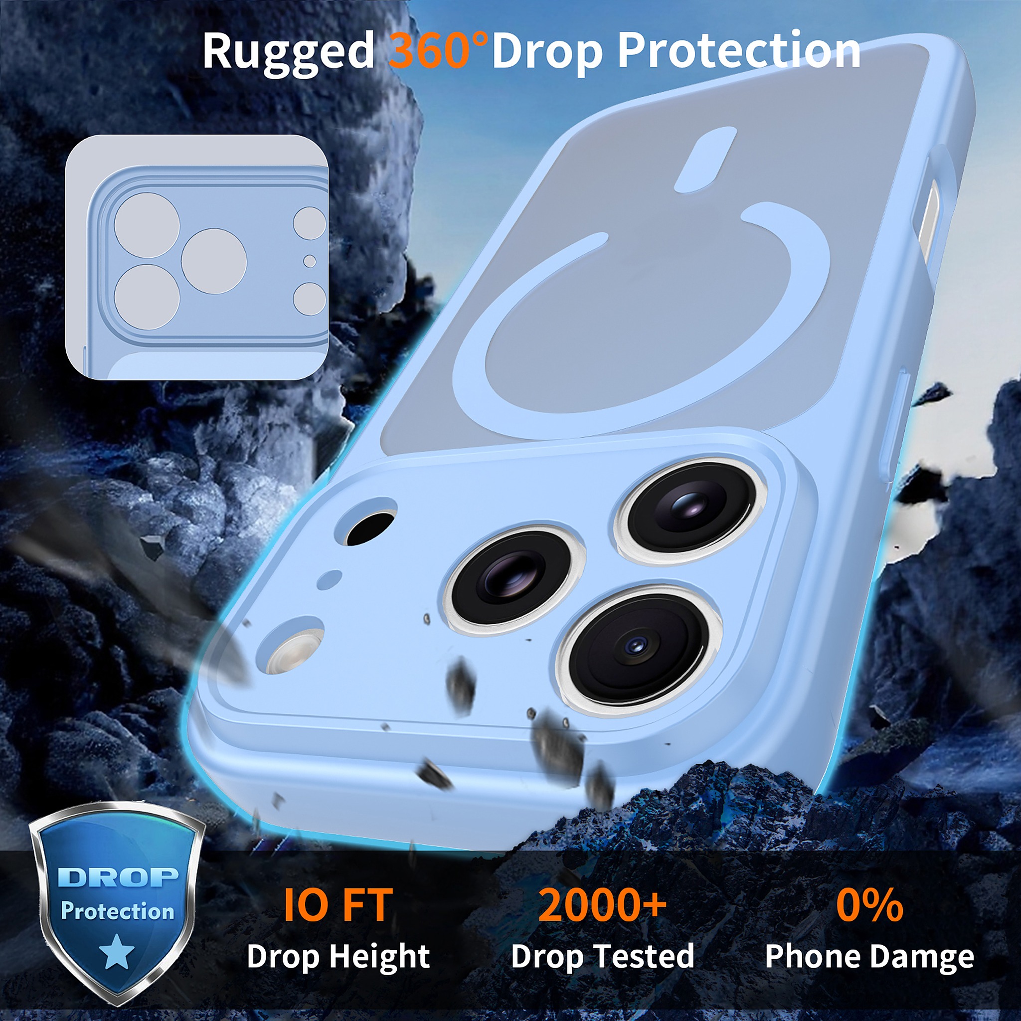 SendaFit Precise-Cutout Matte Skin-Feel MagSafe Case for iPhone 18 Pro detail 9