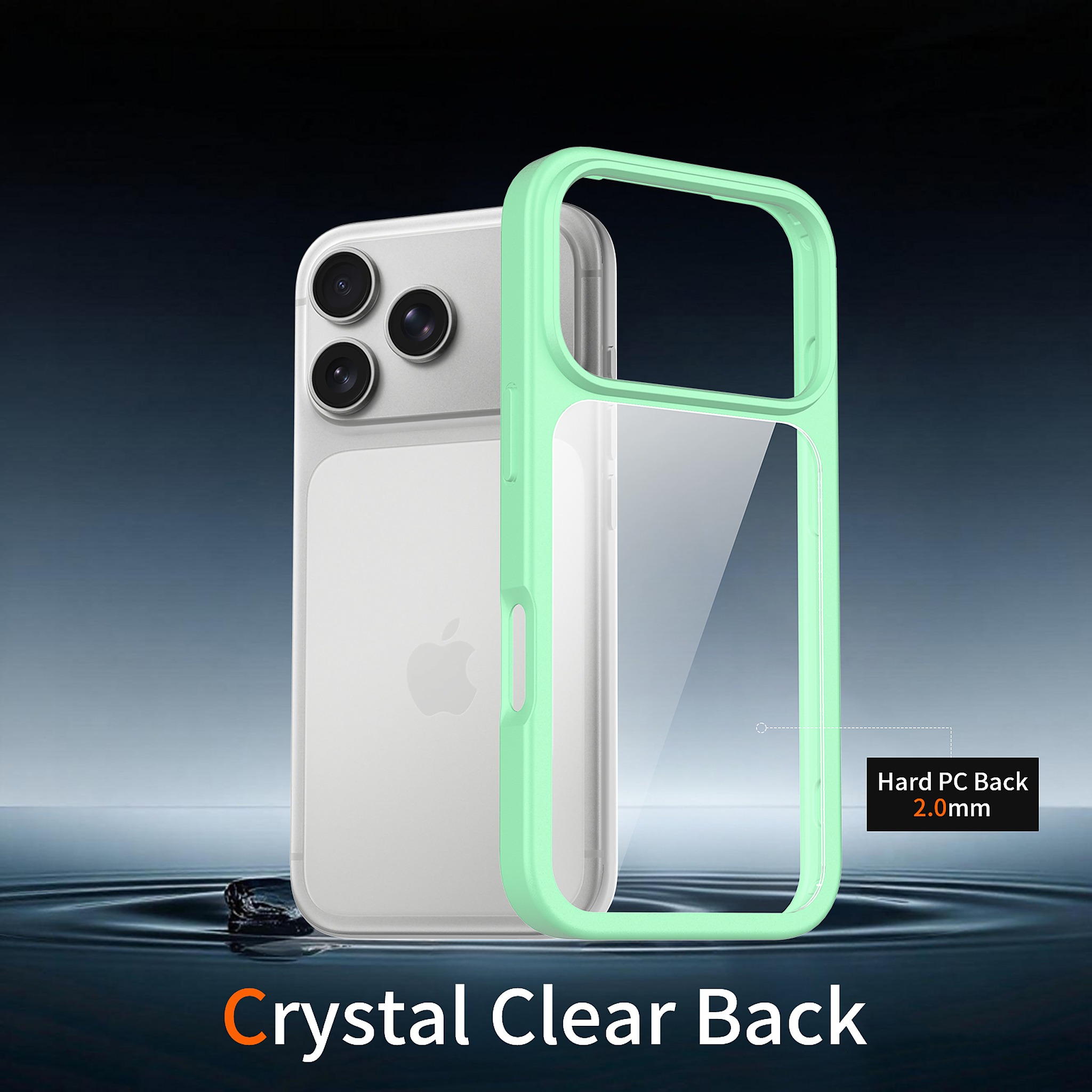 SendaFit Clear Two-in-One Case for iPhone 17 Pro & 18 Pro detail 1