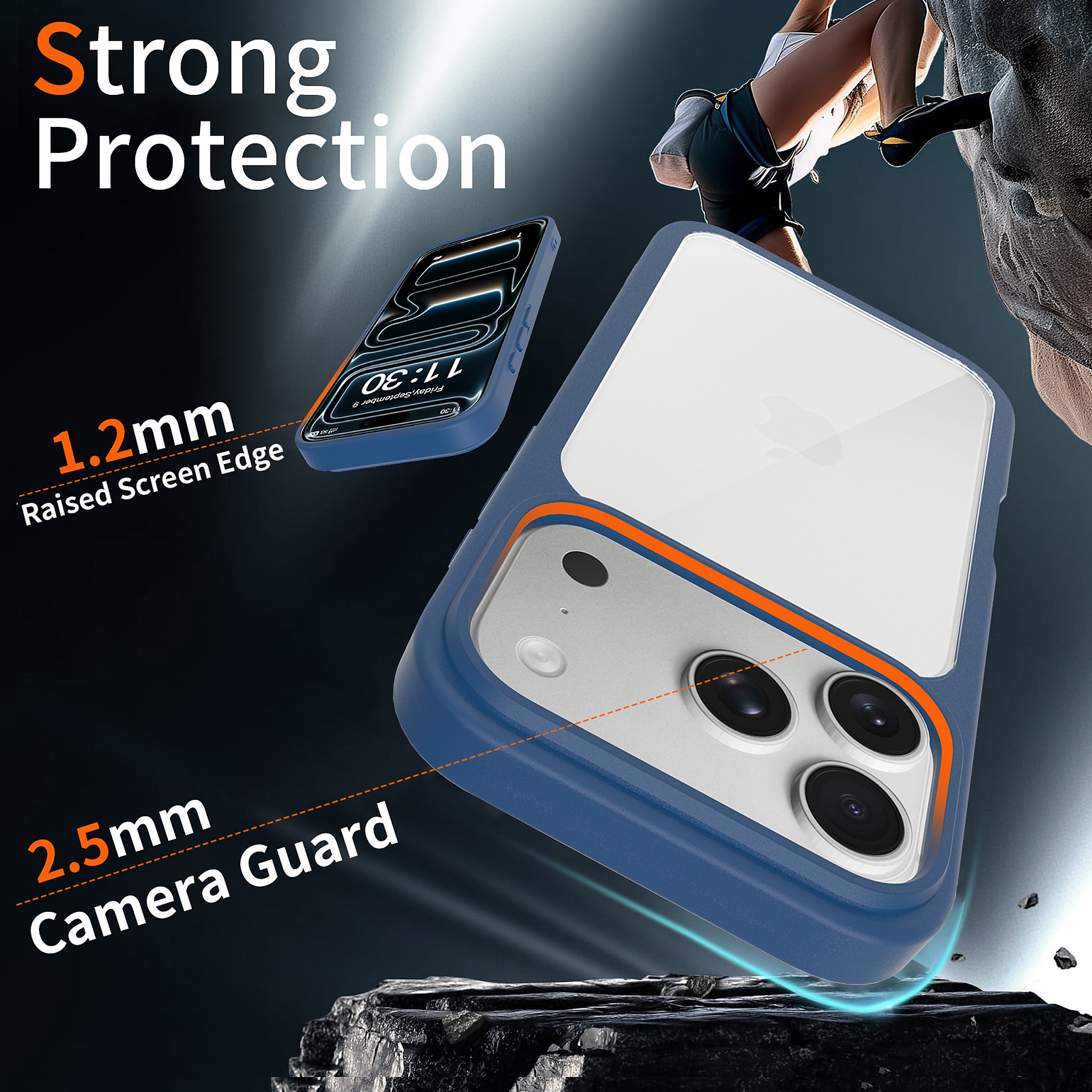 SendaFit Clear Two-in-One Case for iPhone 17 Pro & 18 Pro detail 16