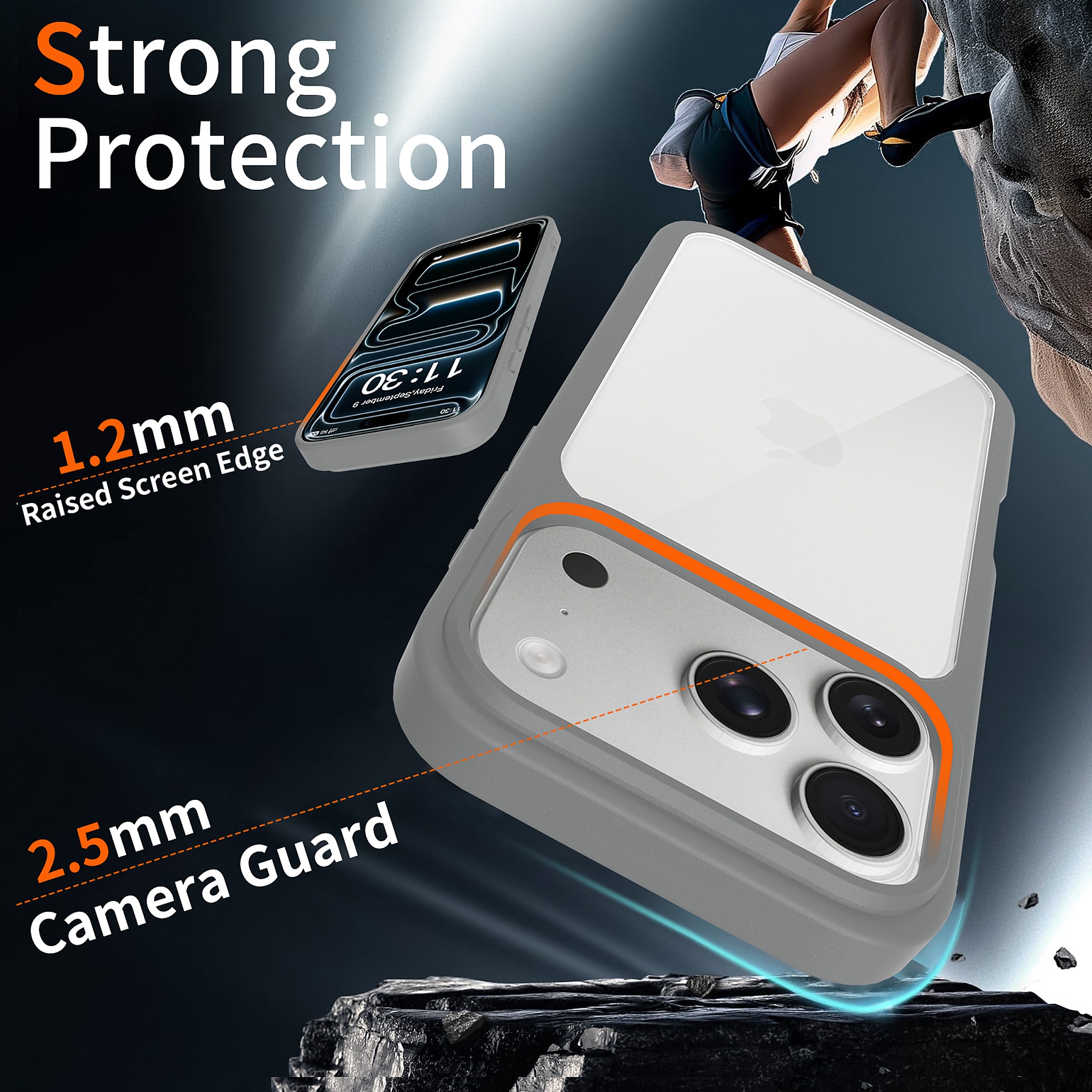 SendaFit Clear Two-in-One Case for iPhone 17 Pro & 18 Pro detail 20
