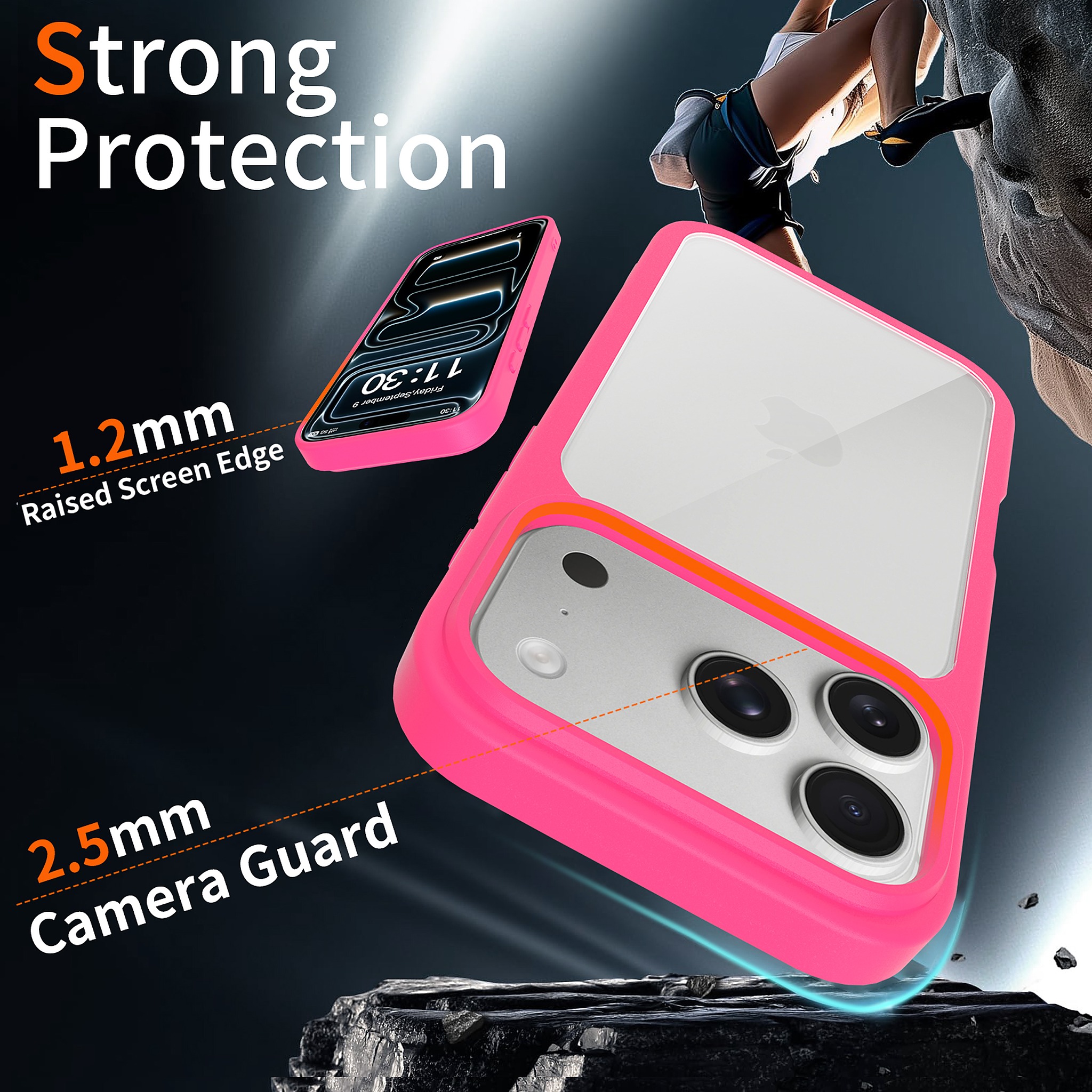 SendaFit Clear Two-in-One Case for iPhone 17 Pro & 18 Pro detail 29