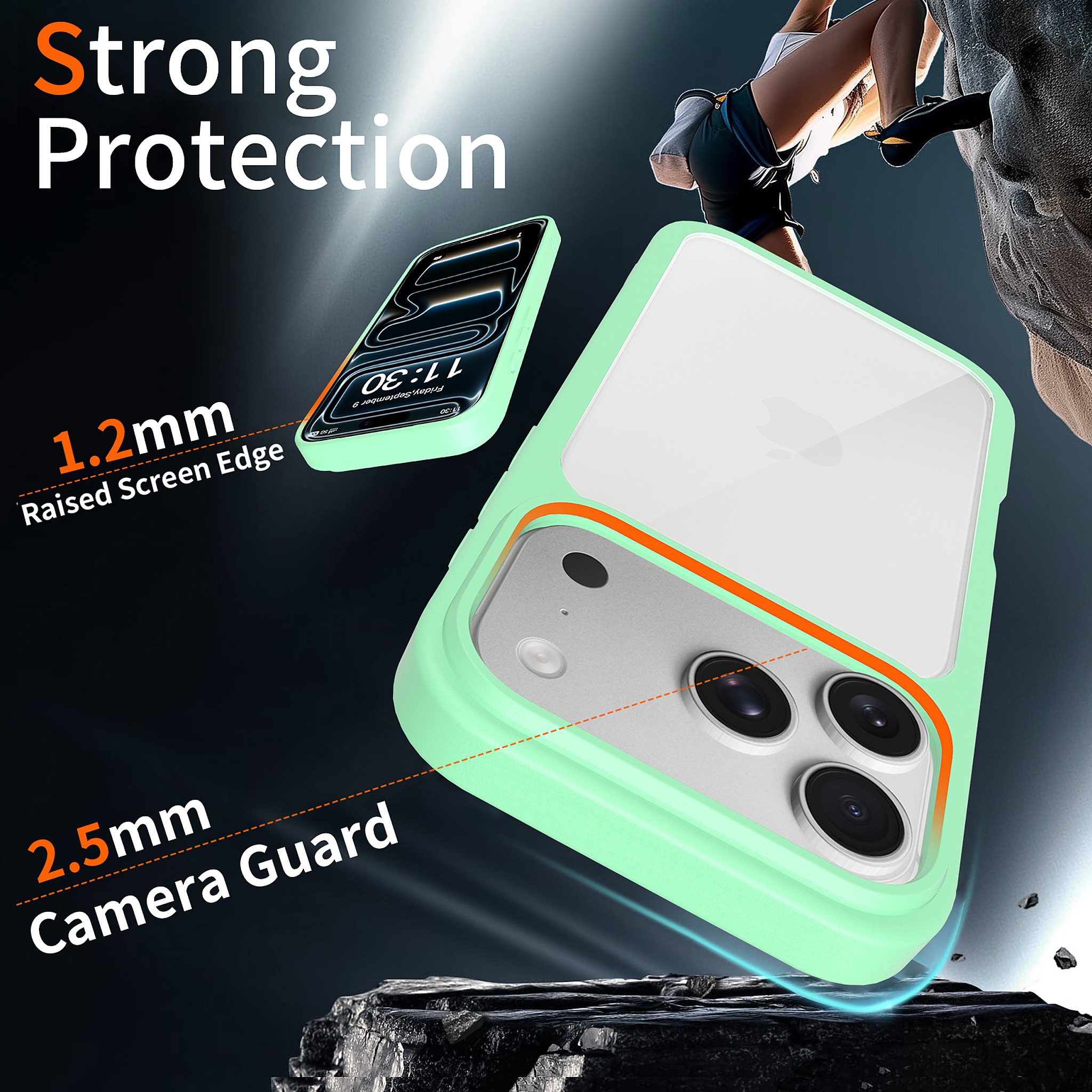 SendaFit Clear Two-in-One Case for iPhone 17 Pro & 18 Pro detail 40