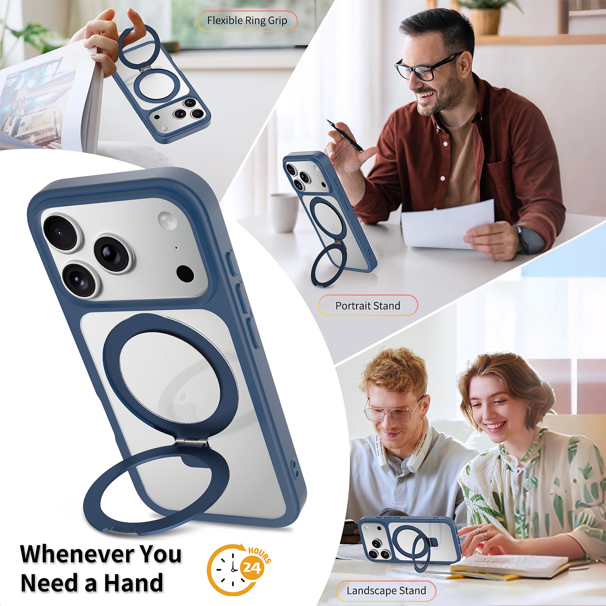 SendaFit Clear Racket-Stand Case for iPhone 17 Pro & 18 Pro detail 11