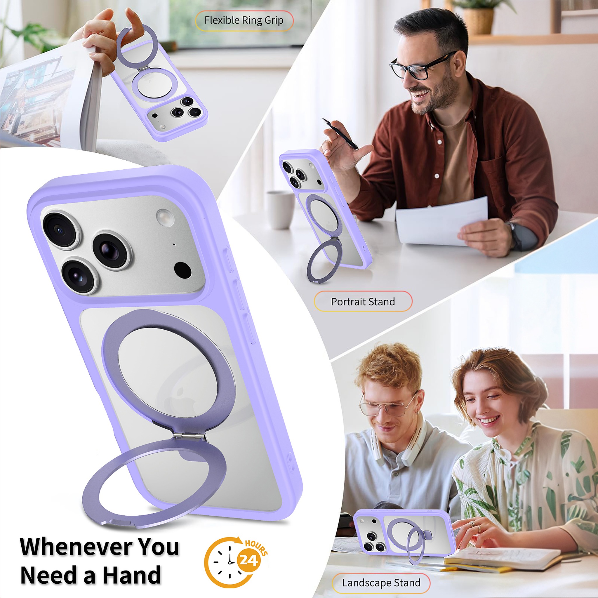 SendaFit Clear Racket-Stand Case for iPhone 17 Pro & 18 Pro detail 12