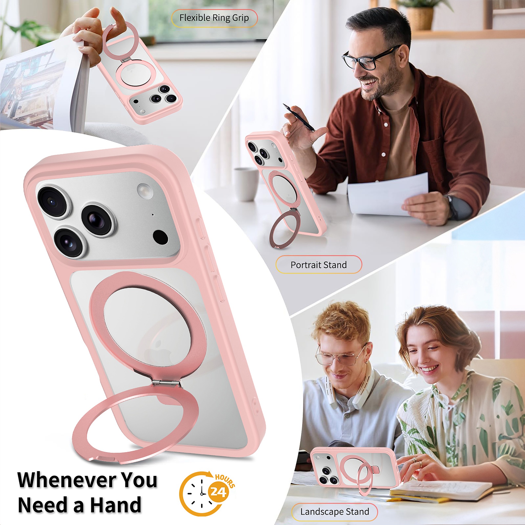 SendaFit Clear Racket-Stand Case for iPhone 17 Pro & 18 Pro detail 13