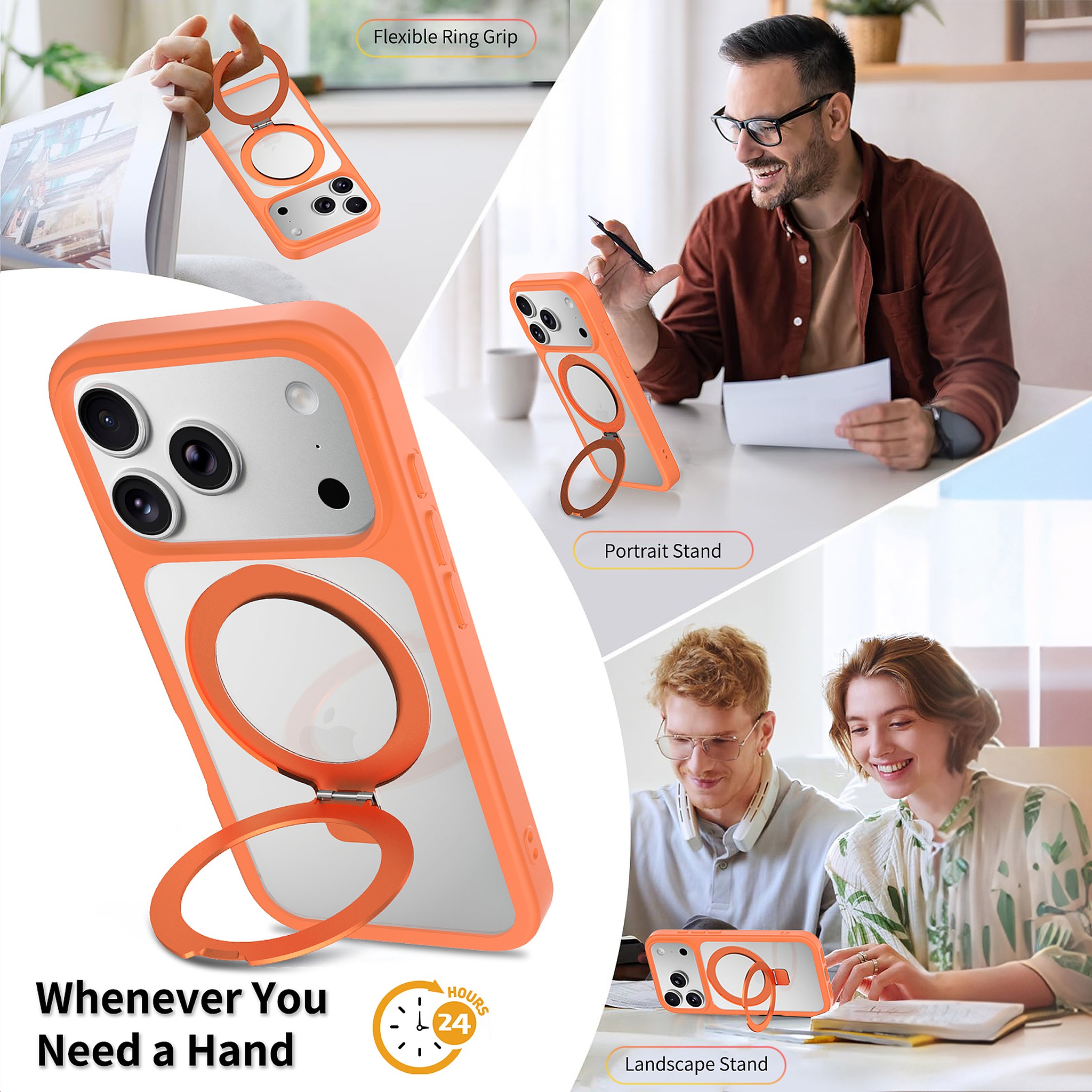 SendaFit Clear Racket-Stand Case for iPhone 17 Pro & 18 Pro detail 14