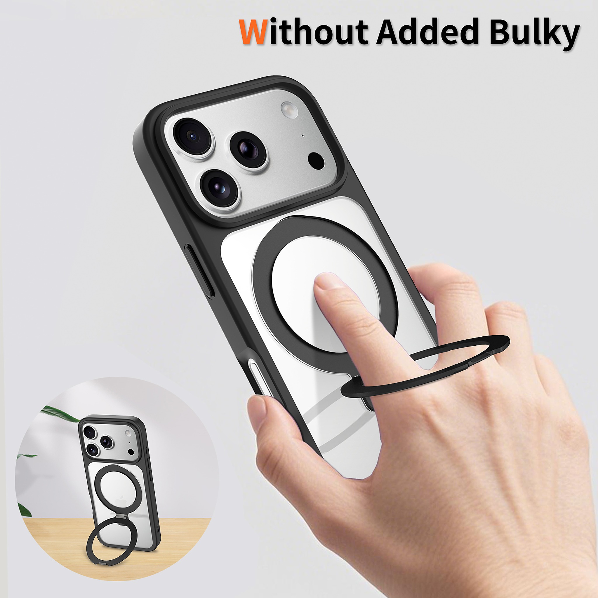 SendaFit Clear Racket-Stand Case for iPhone 17 Pro & 18 Pro detail 15