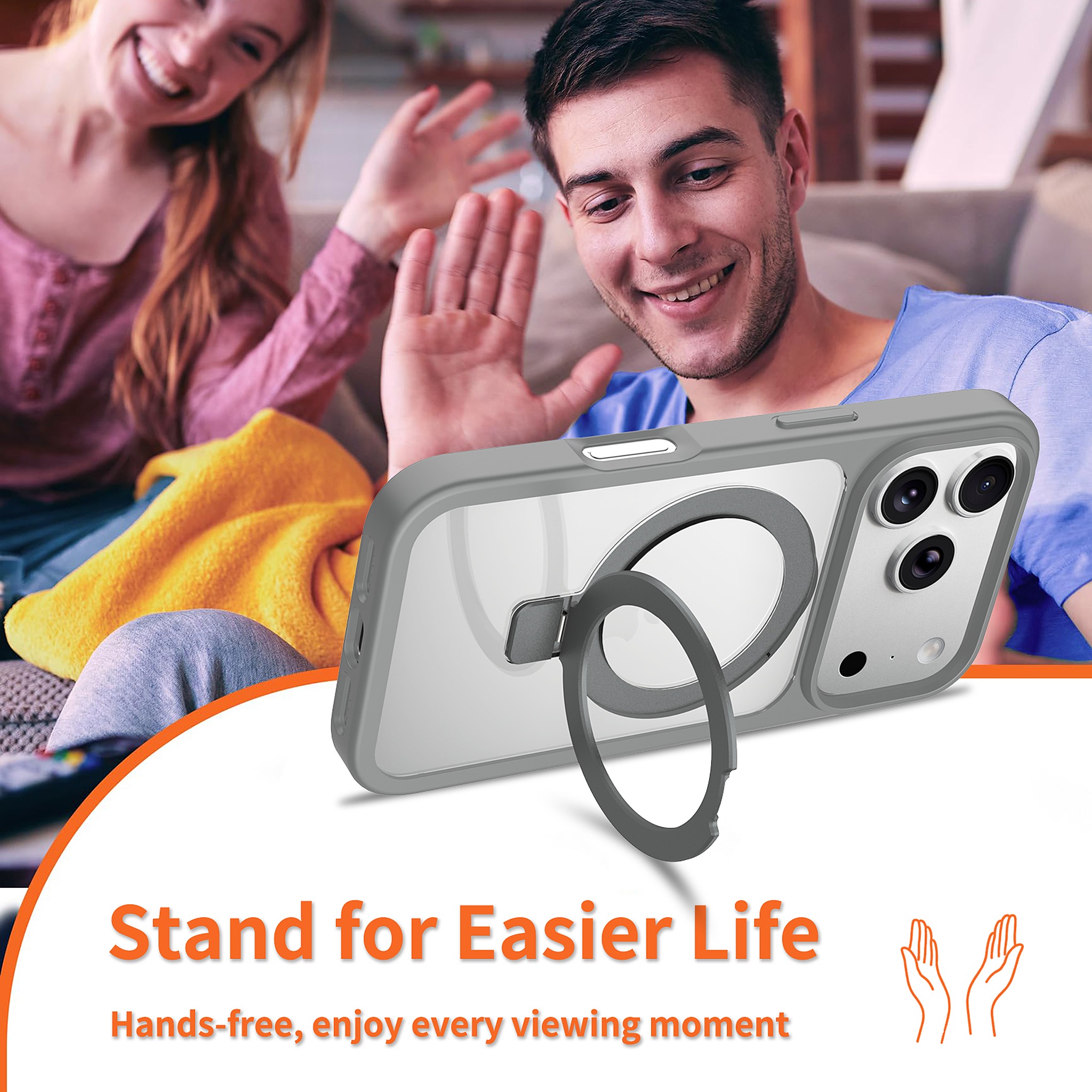 SendaFit Clear Racket-Stand Case for iPhone 17 Pro & 18 Pro detail 16