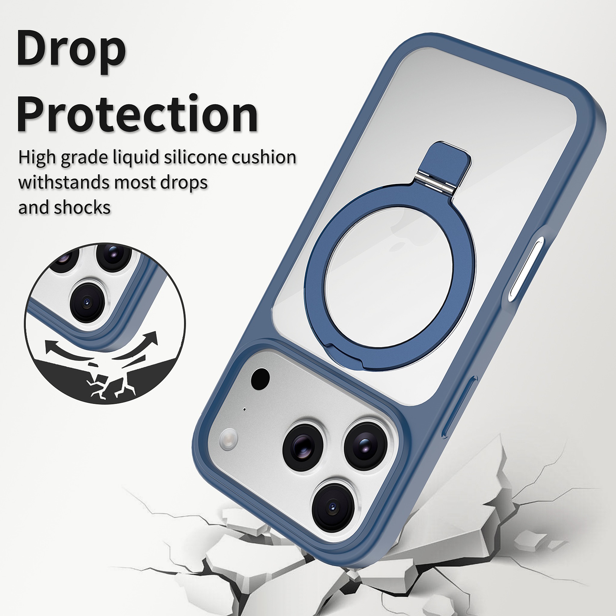 SendaFit Clear Racket-Stand Case for iPhone 17 Pro & 18 Pro detail 3