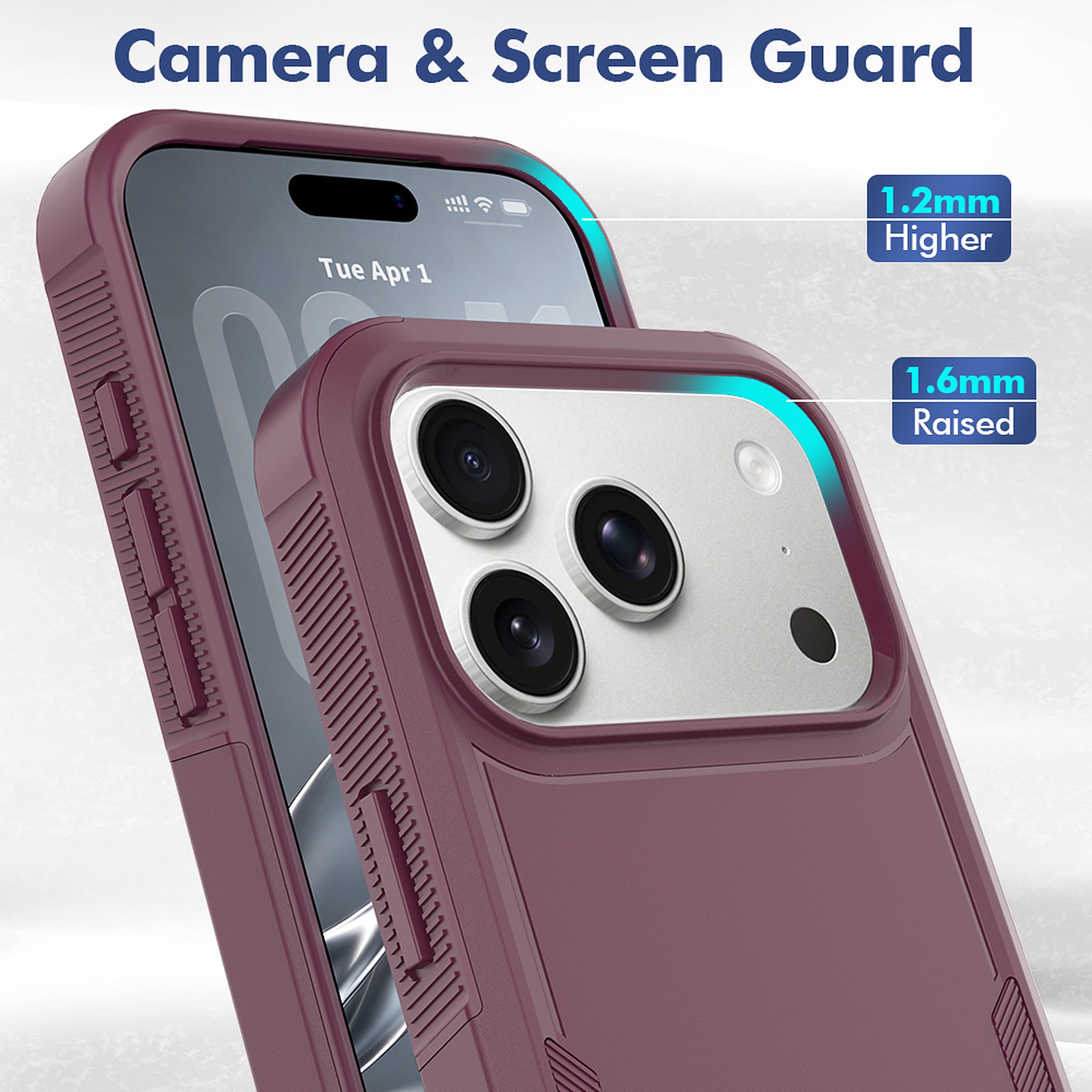 SendaFit Rugged Dual-Layer Case for iPhone 17 Pro & 18 Pro detail 11