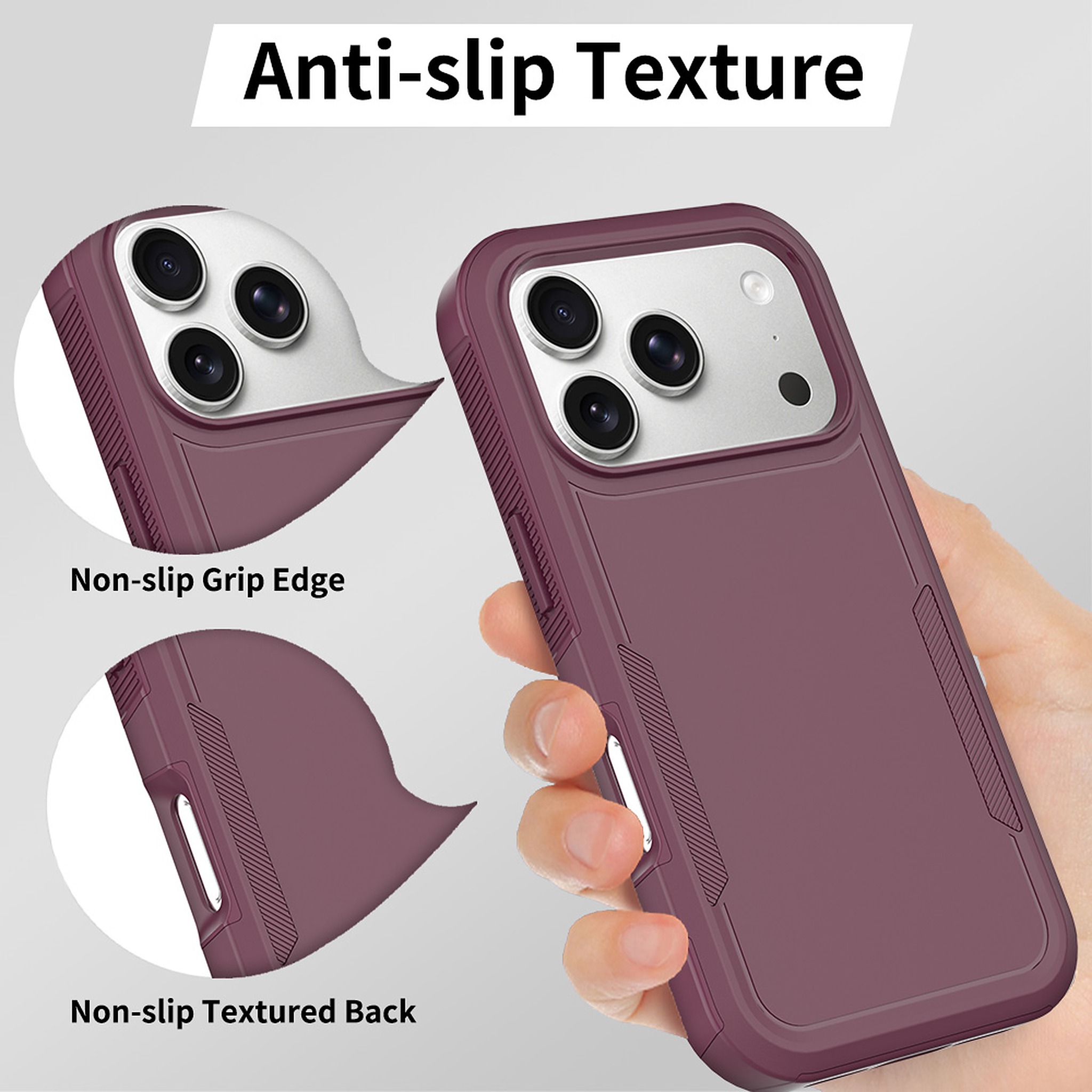 SendaFit Rugged Dual-Layer Case for iPhone 17 Pro & 18 Pro detail 15