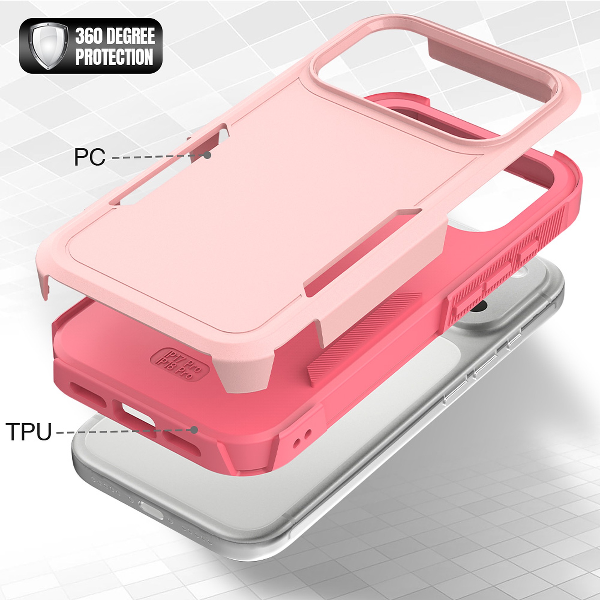 SendaFit Rugged Dual-Layer Case for iPhone 17 Pro & 18 Pro detail 27
