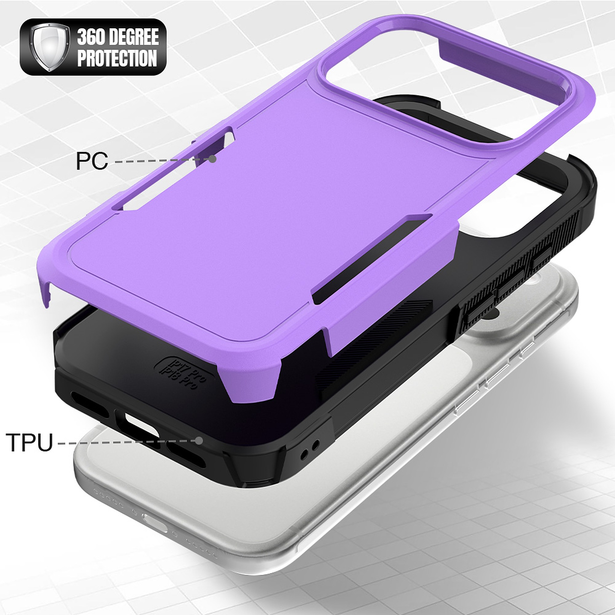 SendaFit Rugged Dual-Layer Case for iPhone 17 Pro & 18 Pro detail 32
