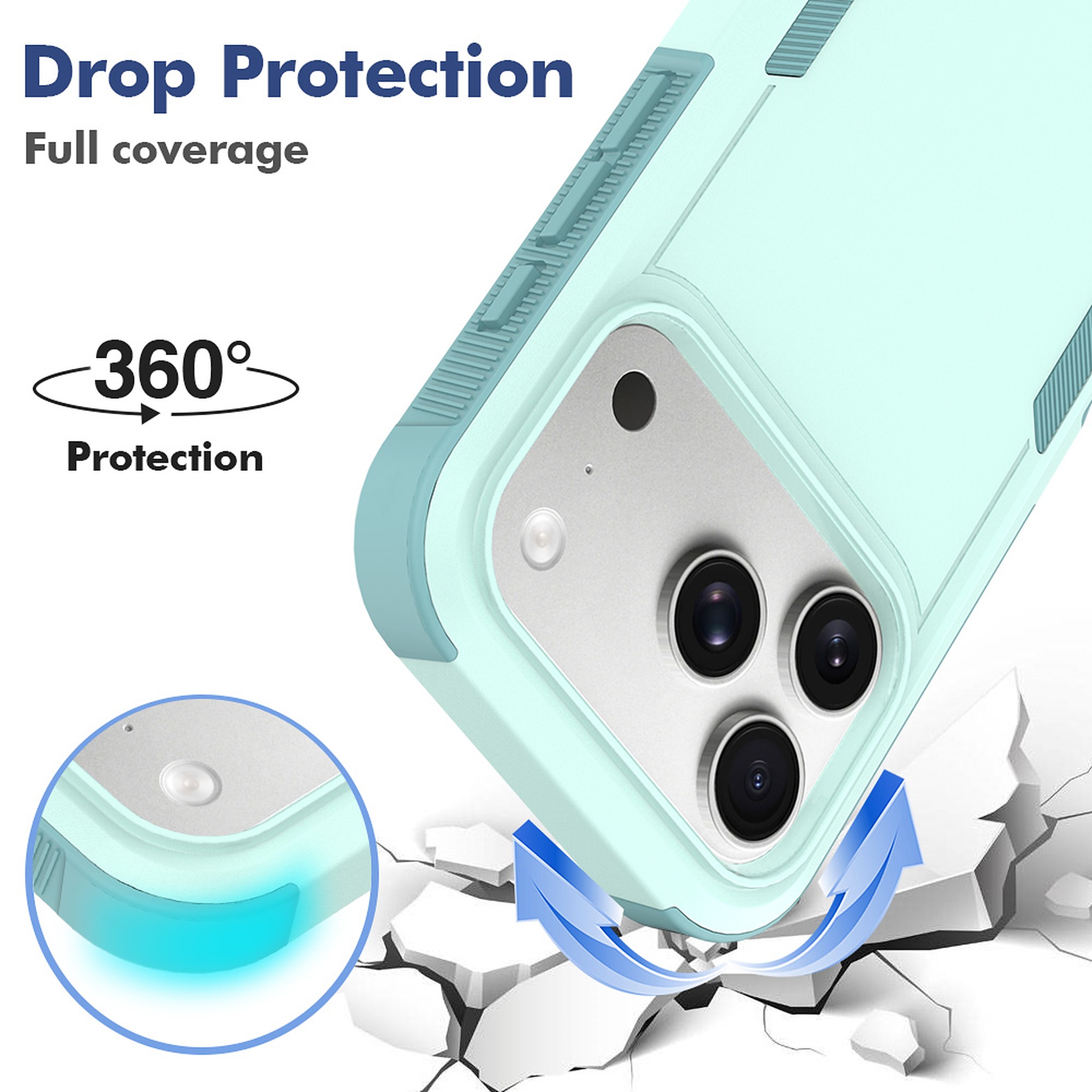 SendaFit Rugged Dual-Layer Case for iPhone 17 Pro & 18 Pro detail 44