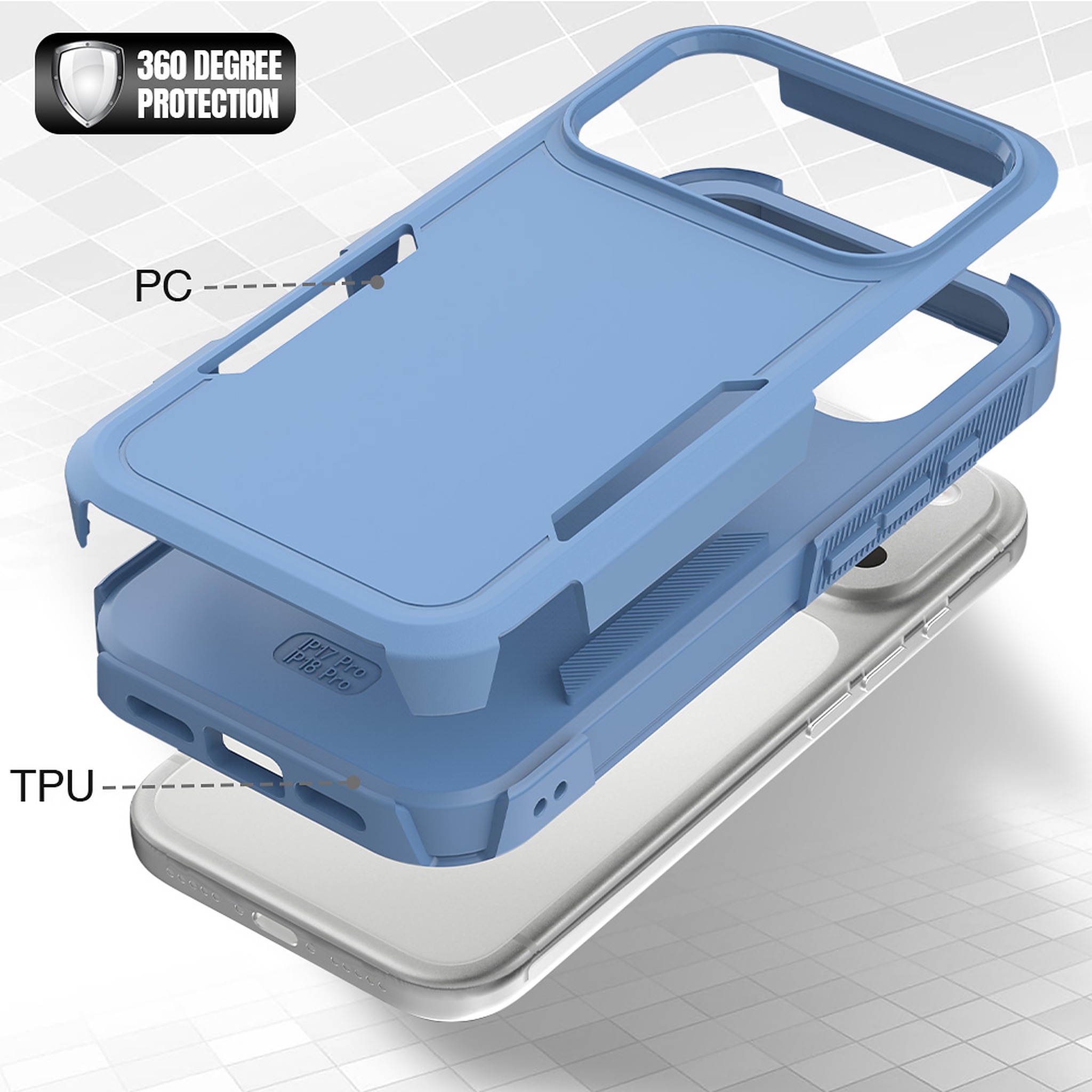 SendaFit Rugged Dual-Layer Case for iPhone 17 Pro & 18 Pro detail 47