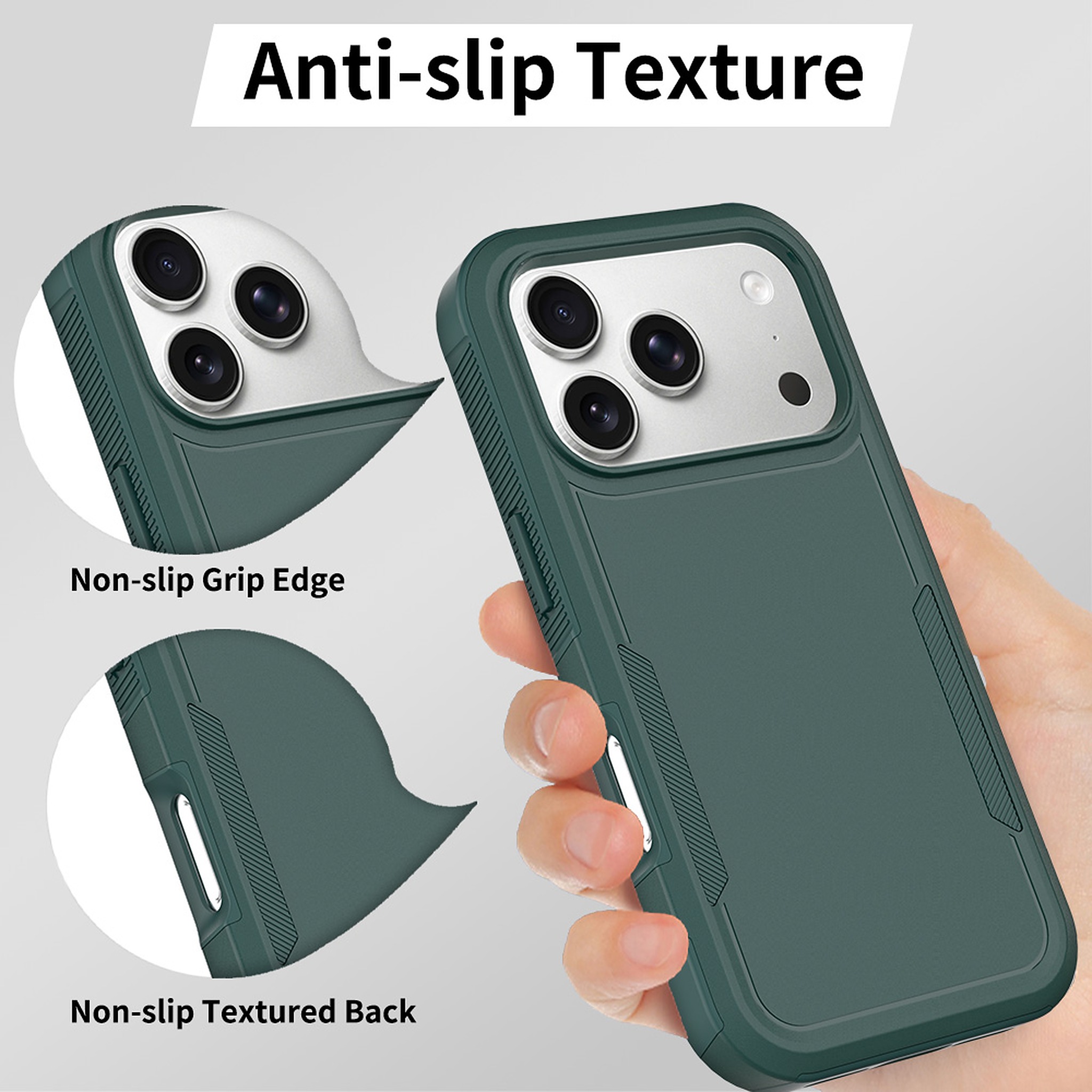 SendaFit Rugged Dual-Layer Case for iPhone 17 Pro & 18 Pro detail 5