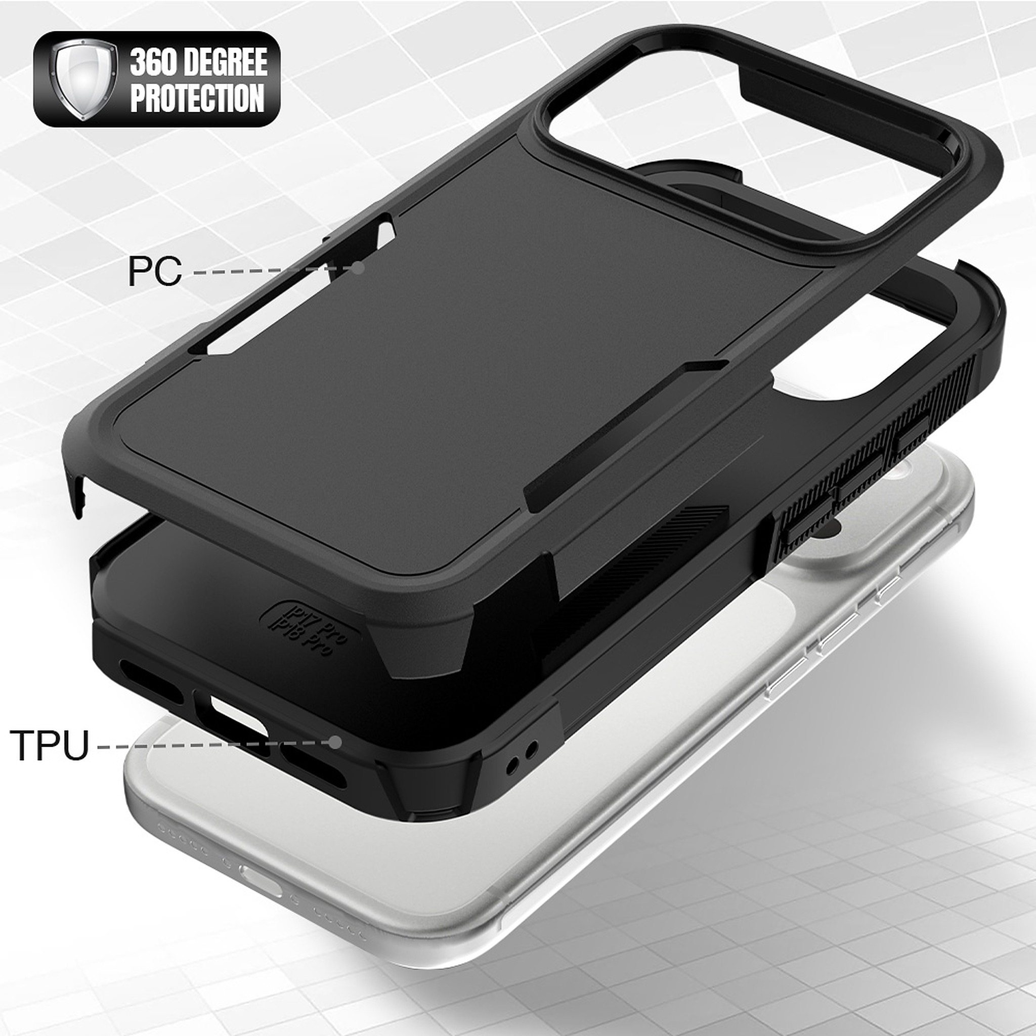 SendaFit Rugged Dual-Layer Case for iPhone 17 Pro & 18 Pro detail 52