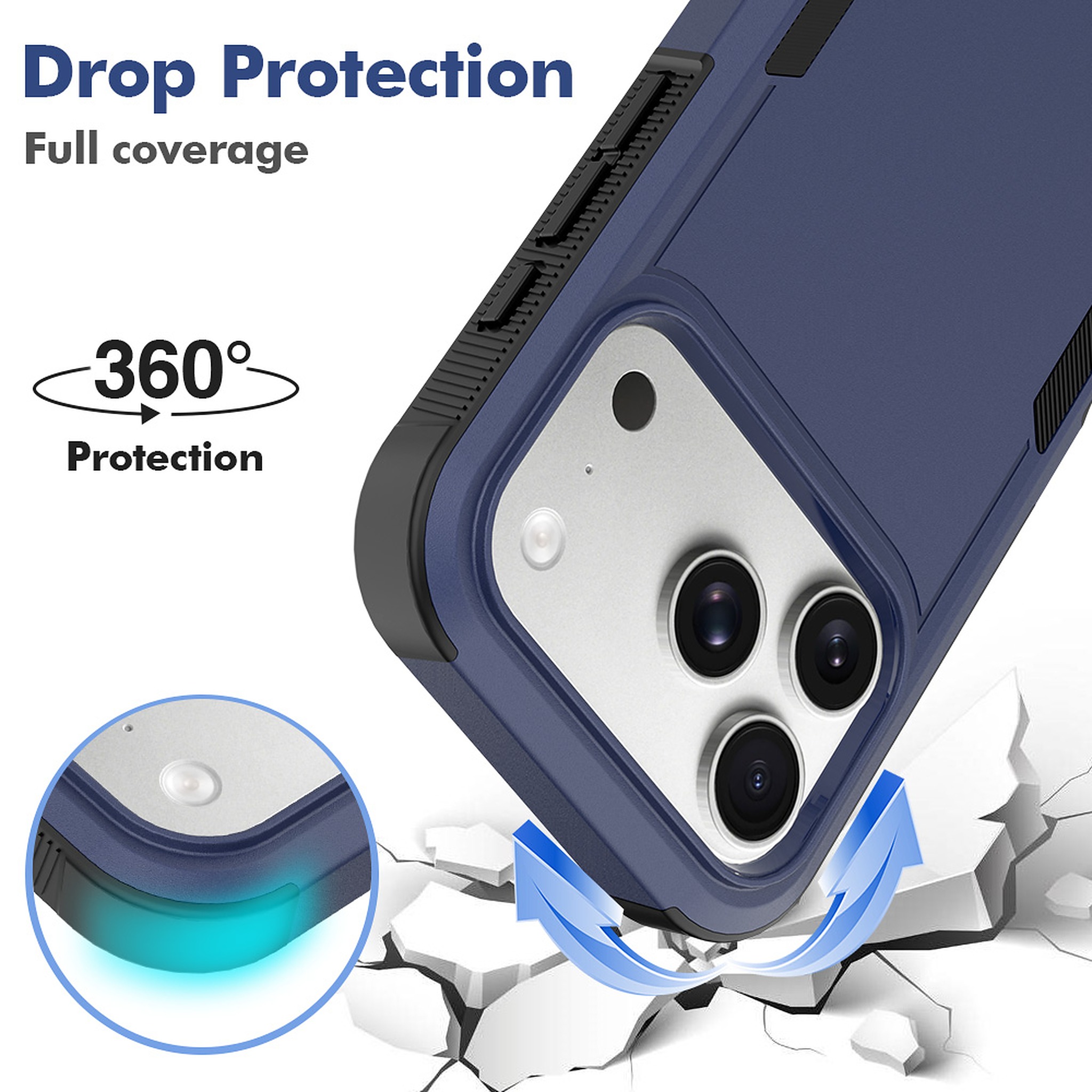 SendaFit Rugged Dual-Layer Case for iPhone 17 Pro & 18 Pro detail 9