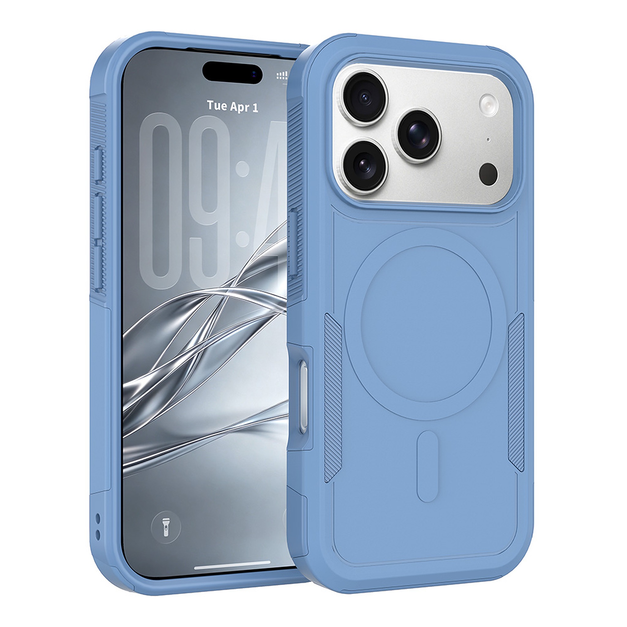 SendaFit Rugged Dual-Layer MagSafe Case for iPhone 18 Pro (Fits iPhone 17 Pro) - Sierra Blue