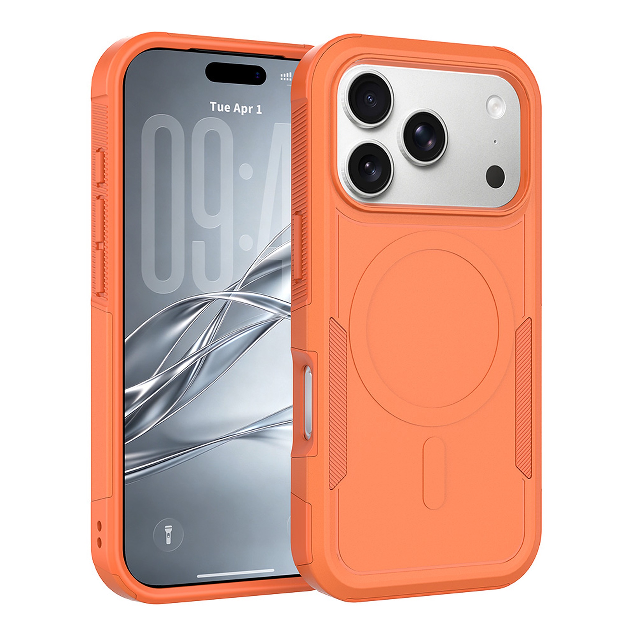 SendaFit Rugged Dual-Layer MagSafe Case for iPhone 18 Pro (Fits iPhone 17 Pro) - Orange