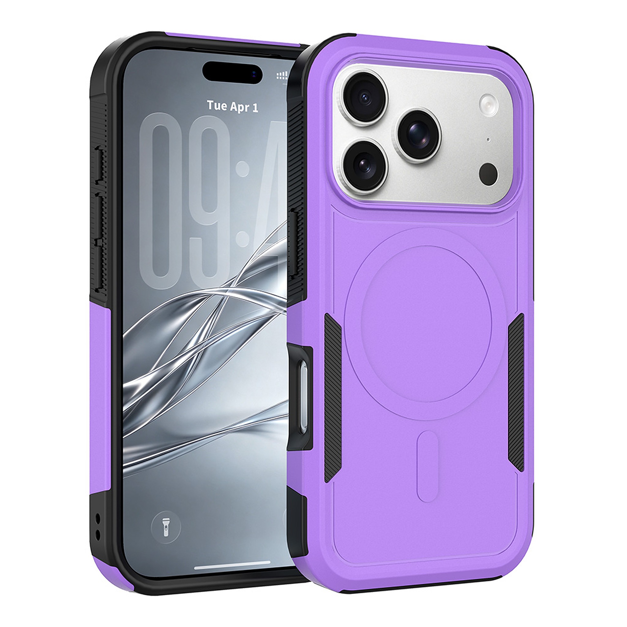 SendaFit Rugged Dual-Layer MagSafe Case for iPhone 18 Pro (Fits iPhone 17 Pro) - Purple