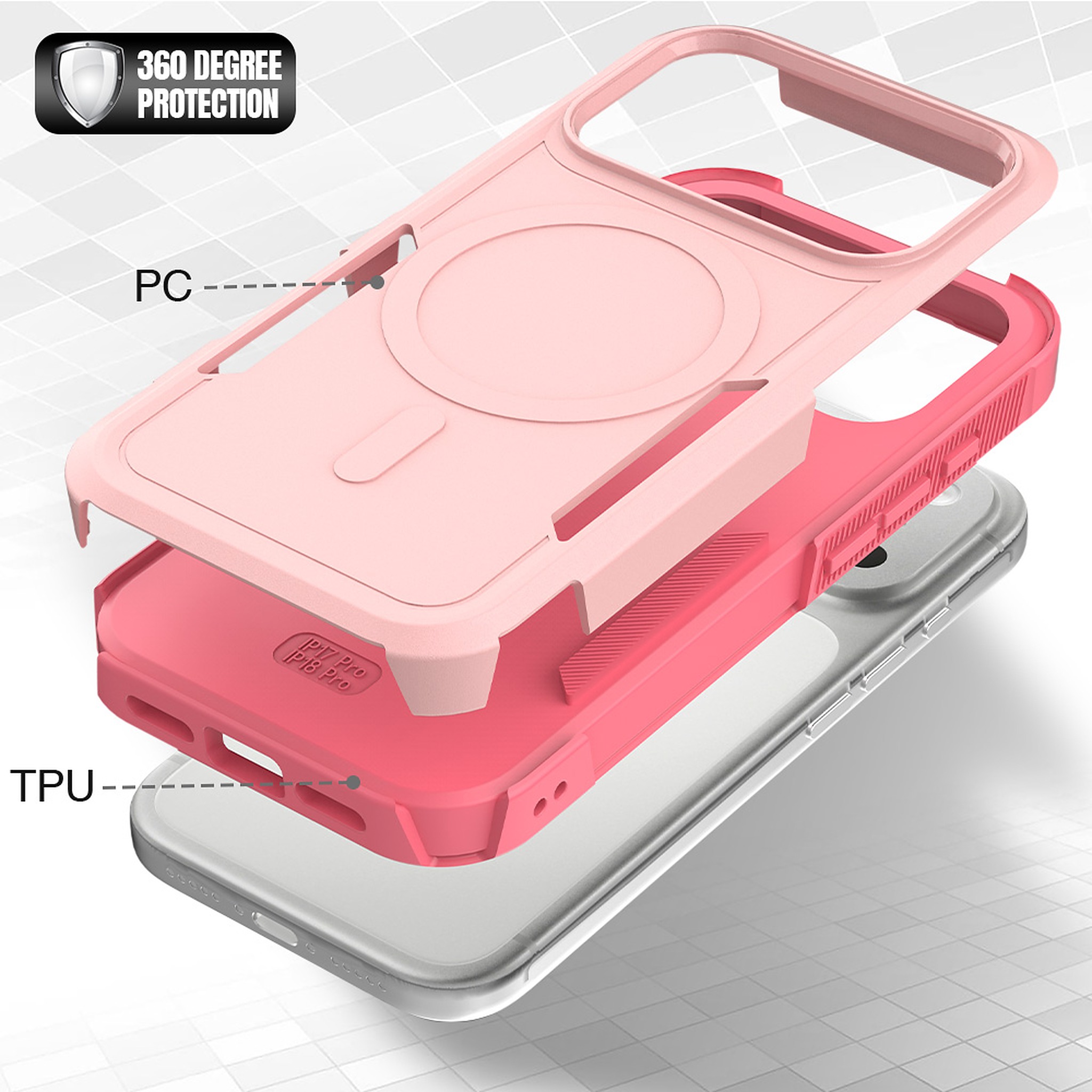 SendaFit Rugged Dual-Layer MagSafe Case for iPhone 17 Pro & 18 Pro detail 32