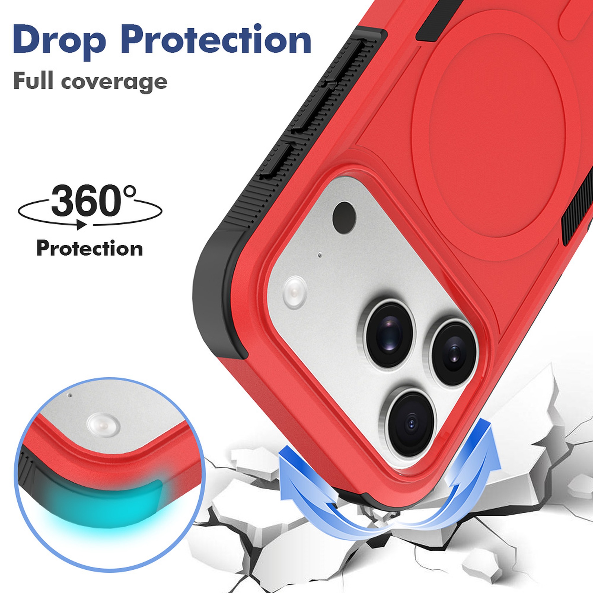 SendaFit Rugged Dual-Layer MagSafe Case for iPhone 17 Pro & 18 Pro detail 46