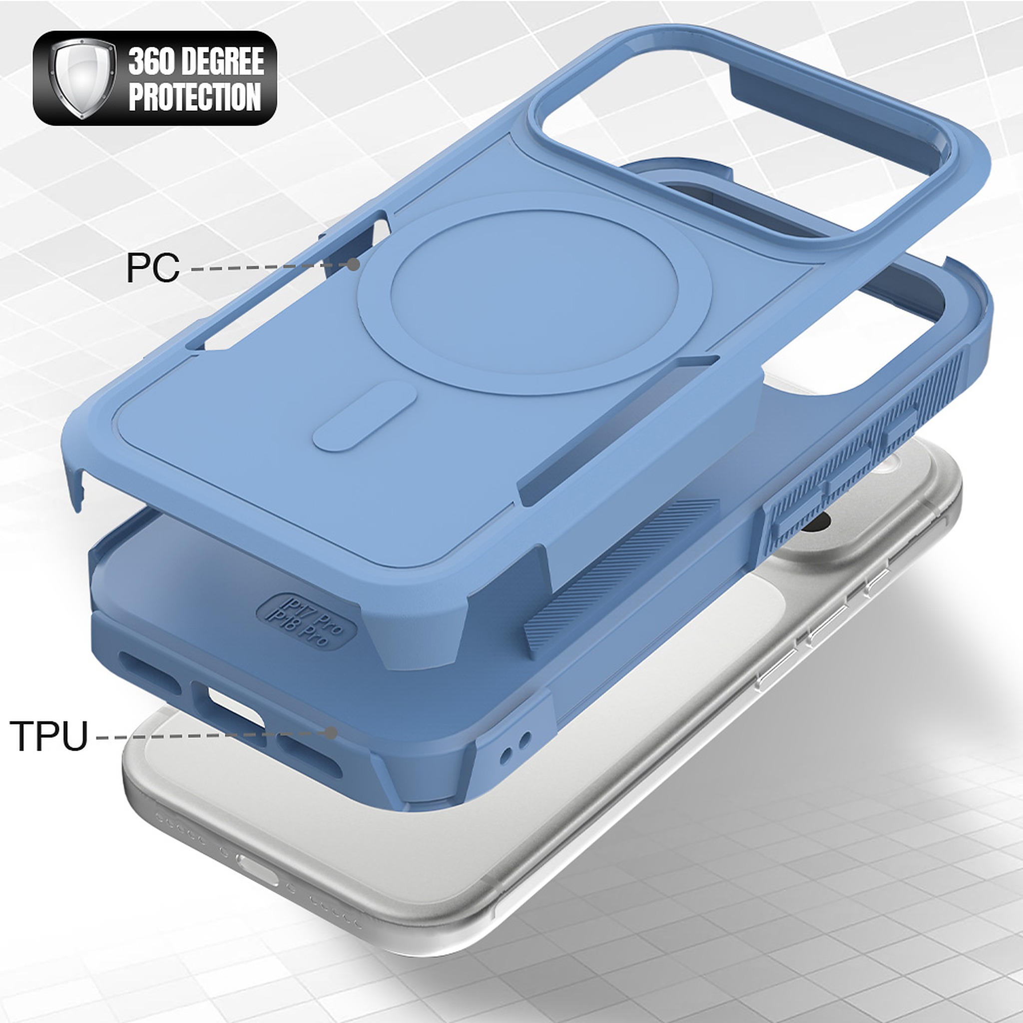 SendaFit Rugged Dual-Layer MagSafe Case for iPhone 17 Pro & 18 Pro detail 56