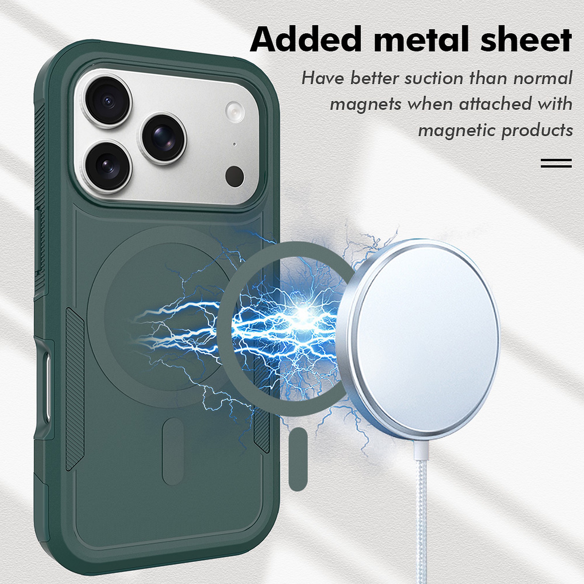 SendaFit Rugged Dual-Layer MagSafe Case for iPhone 17 Pro & 18 Pro detail 6