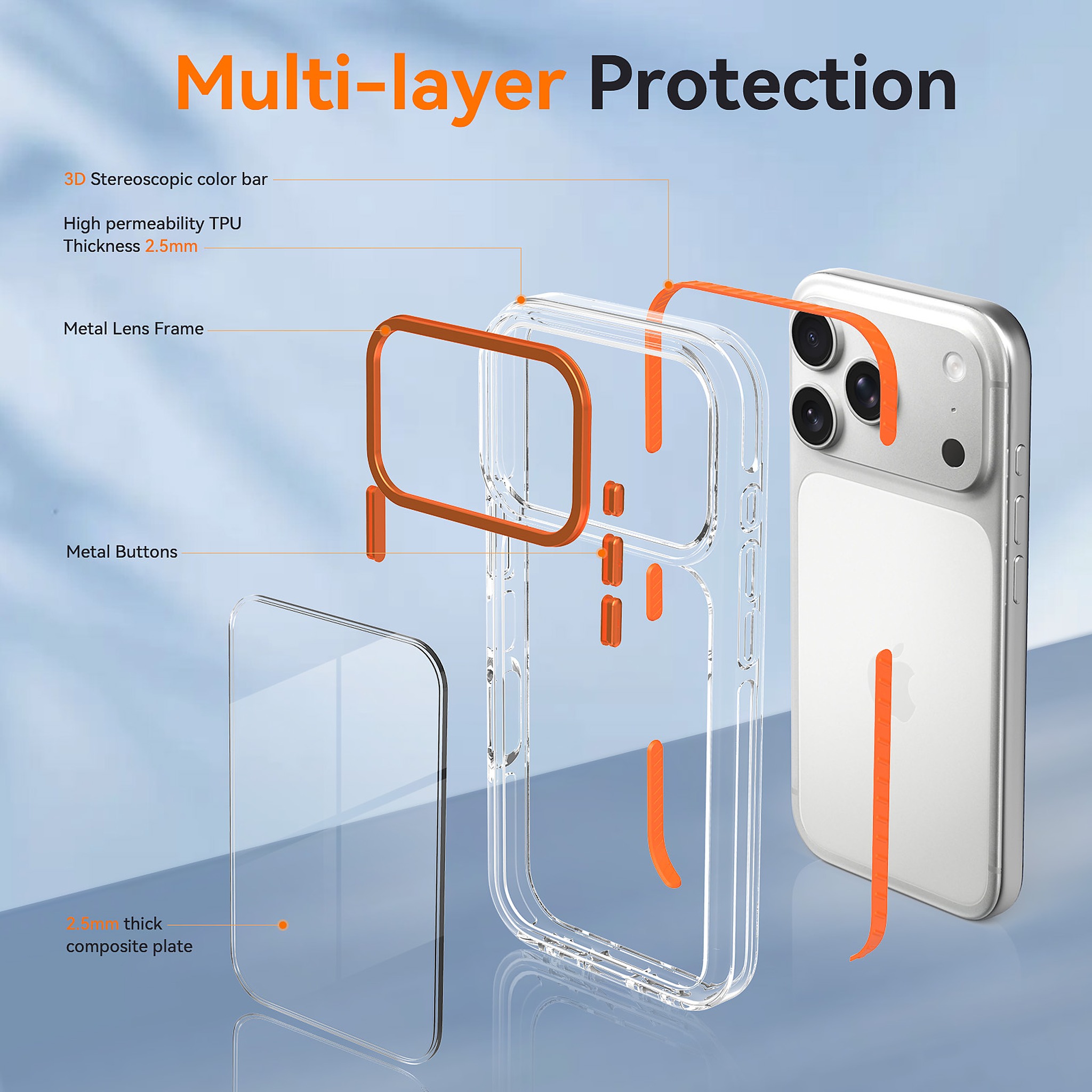 SendaFit Iridescent Two-Tone Case for iPhone 17 Pro & 18 Pro detail 14