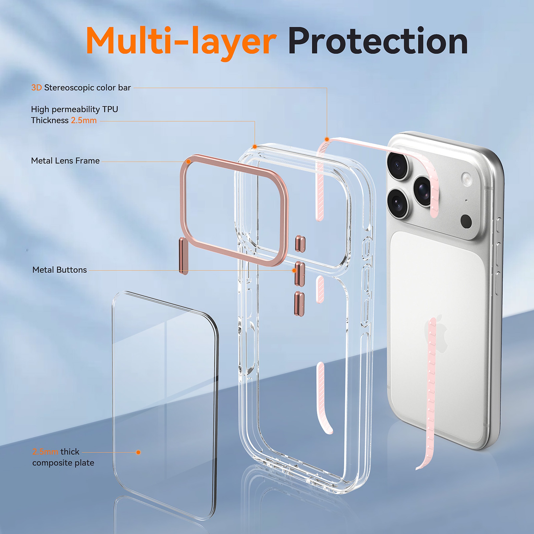 SendaFit Iridescent Two-Tone Case for iPhone 17 Pro & 18 Pro detail 19