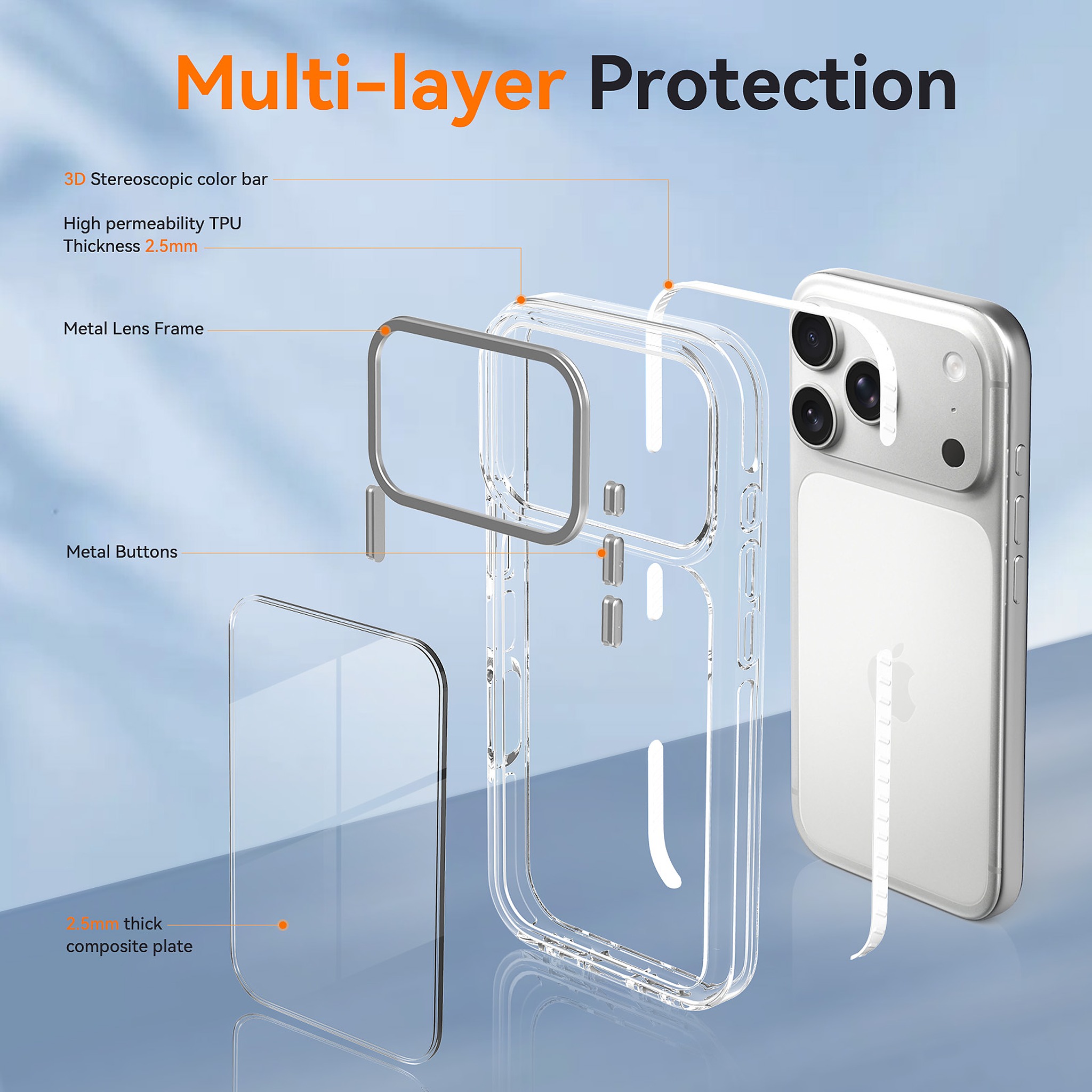 SendaFit Iridescent Two-Tone Case for iPhone 17 Pro & 18 Pro detail 24