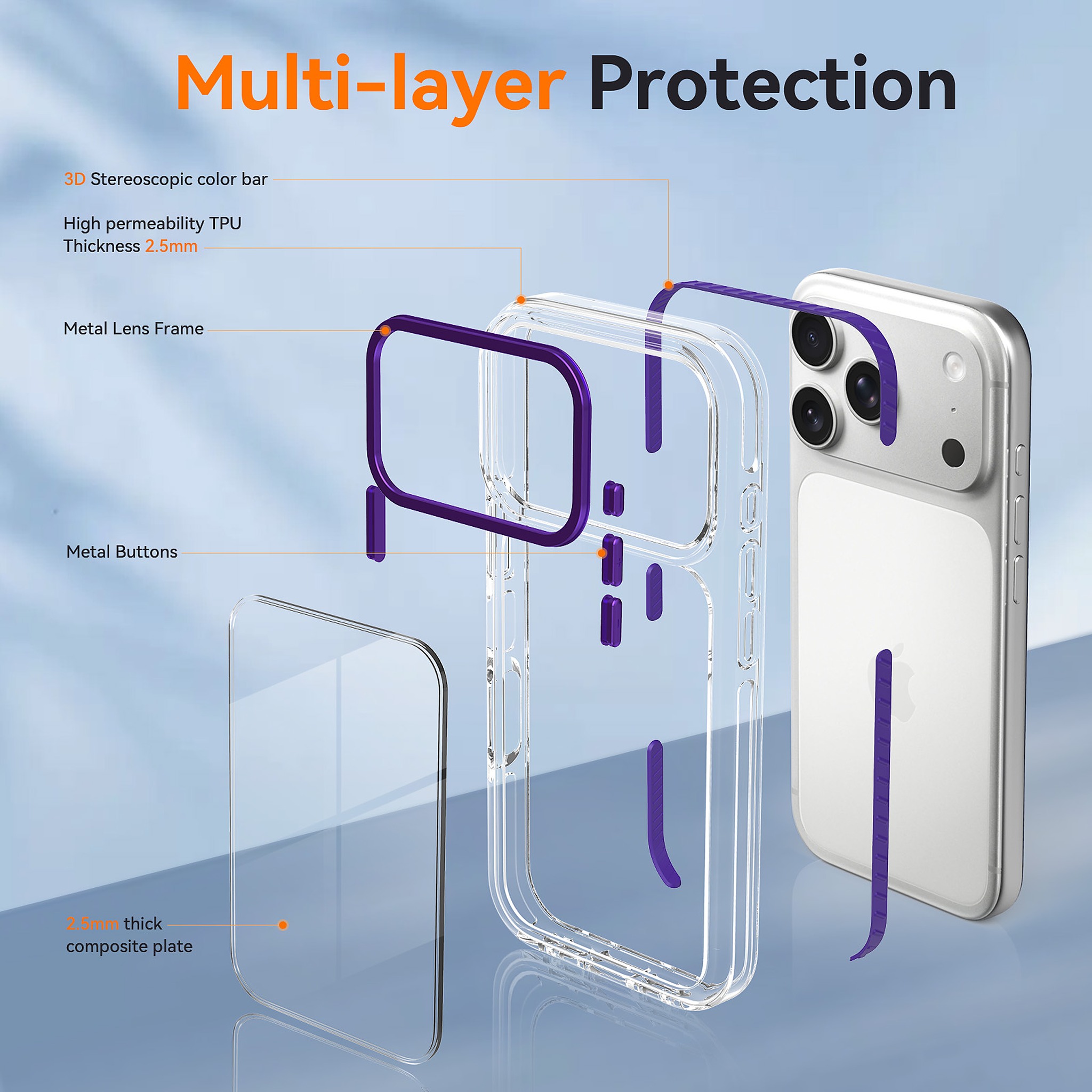 SendaFit Iridescent Two-Tone Case for iPhone 17 Pro & 18 Pro detail 29