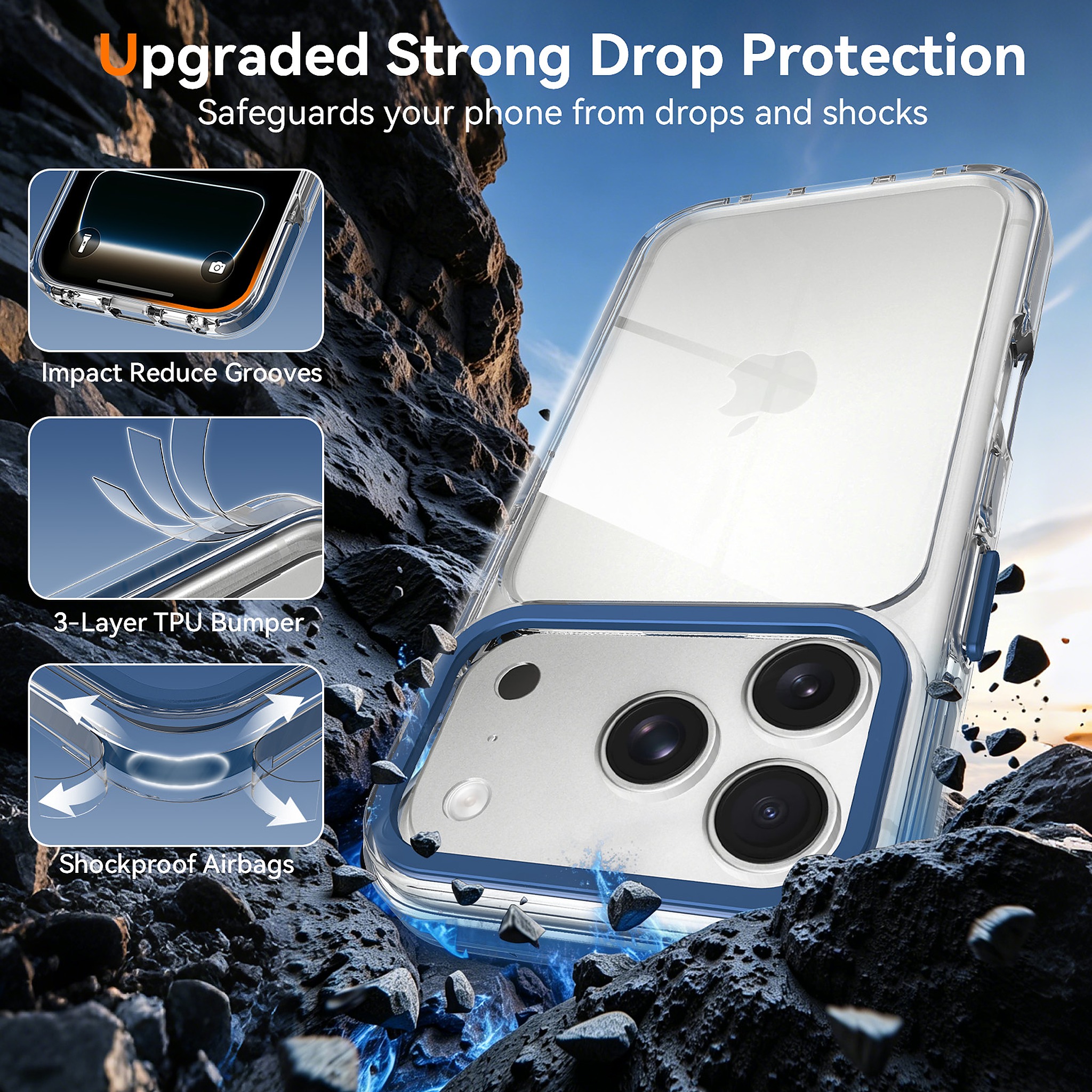SendaFit Iridescent Two-Tone Case for iPhone 17 Pro & 18 Pro detail 3