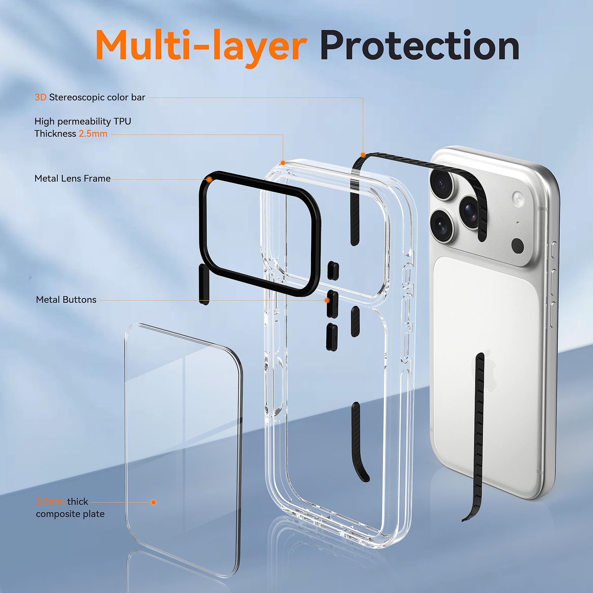 SendaFit Iridescent Two-Tone Case for iPhone 17 Pro & 18 Pro detail 34