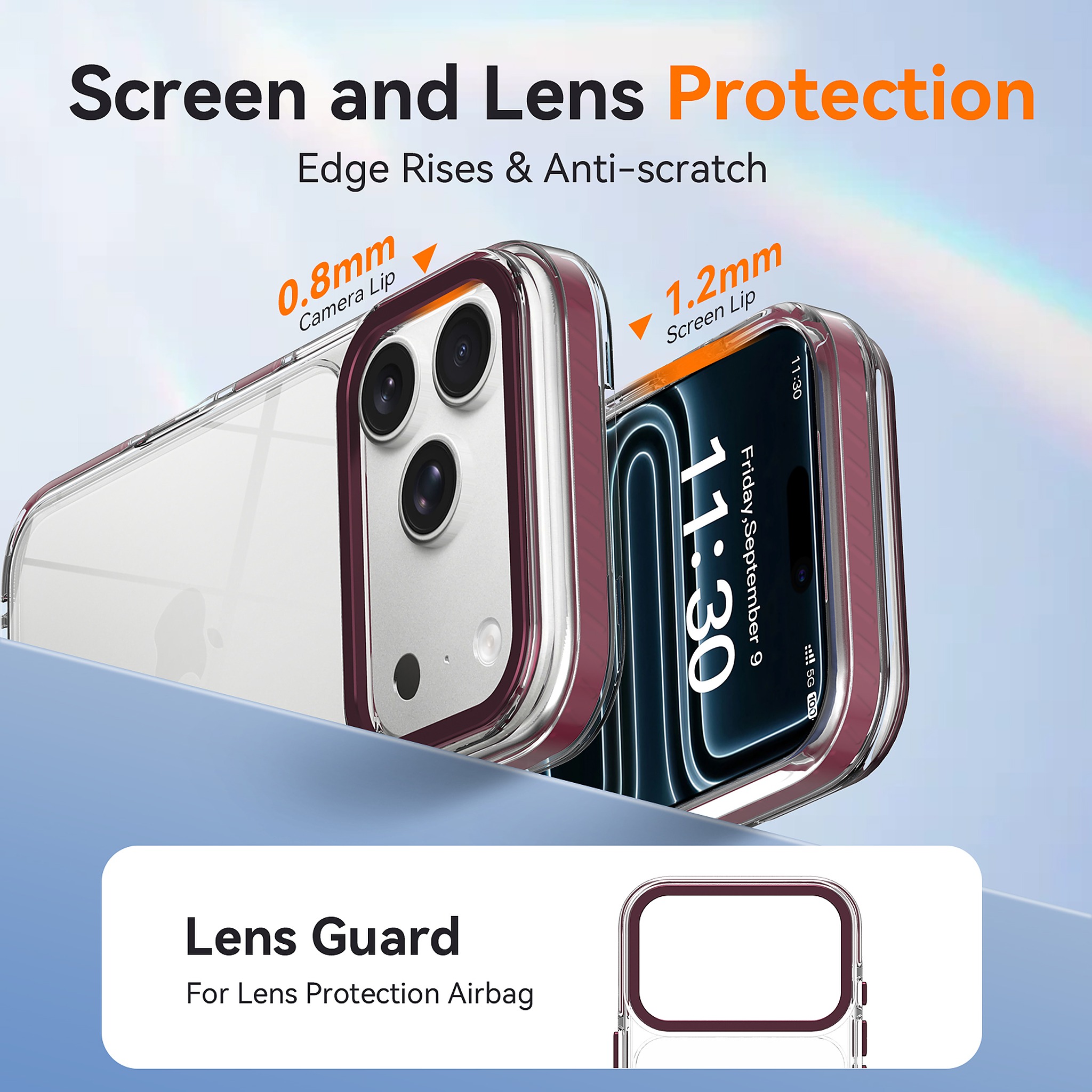 SendaFit Iridescent Two-Tone Case for iPhone 17 Pro & 18 Pro detail 7